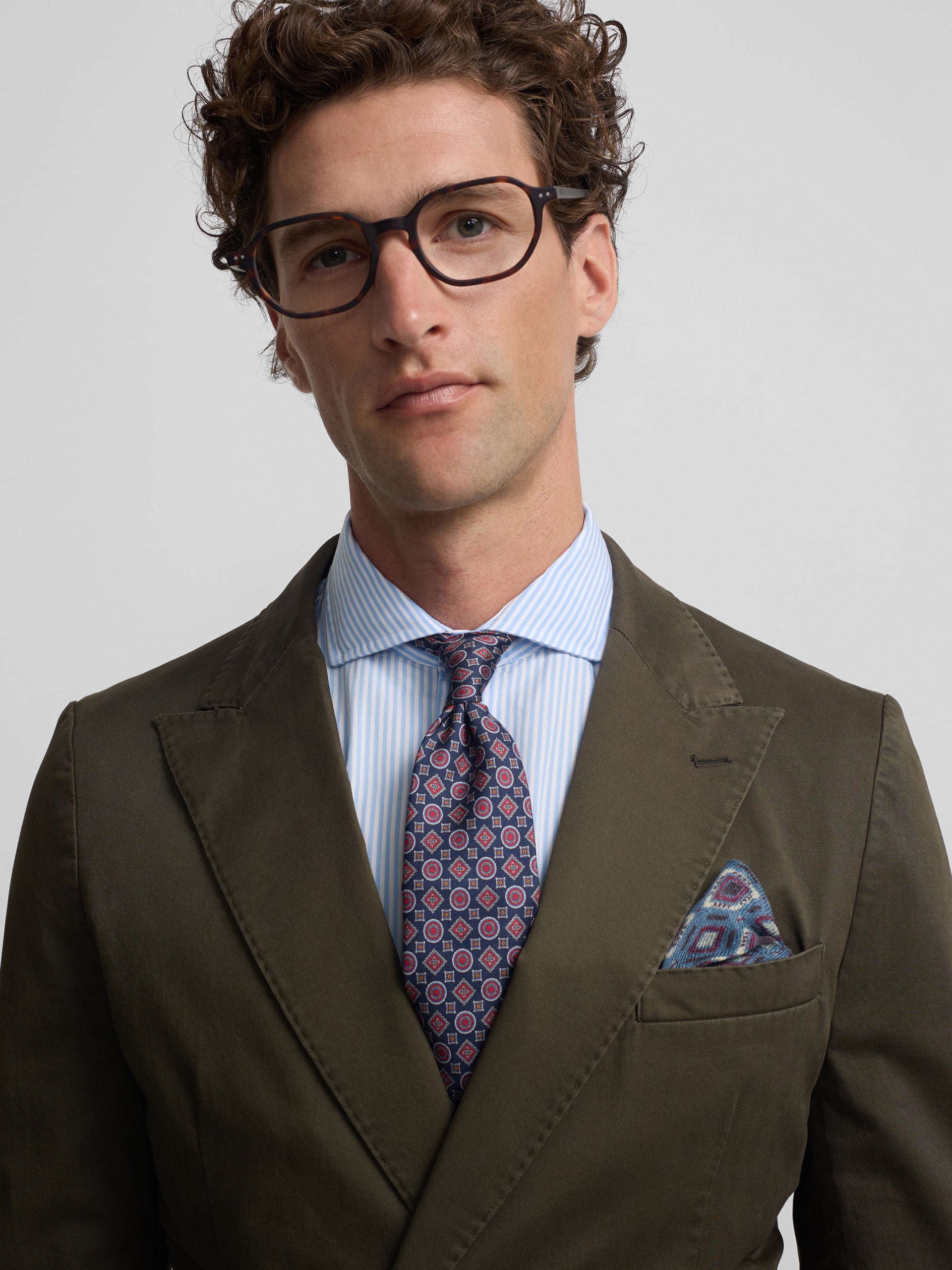 Blazer cruzado casual verde