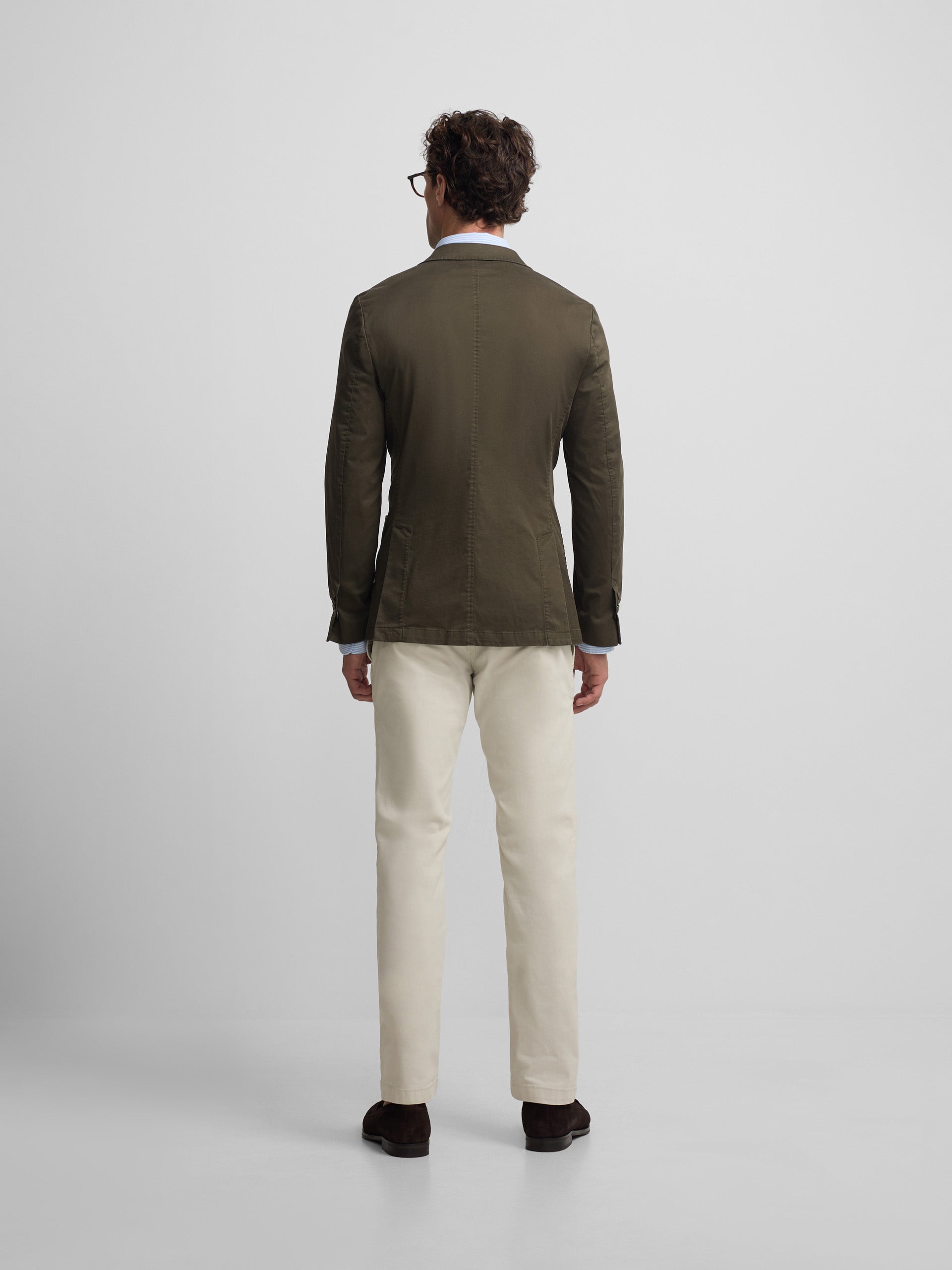 Blazer cruzado casual verde