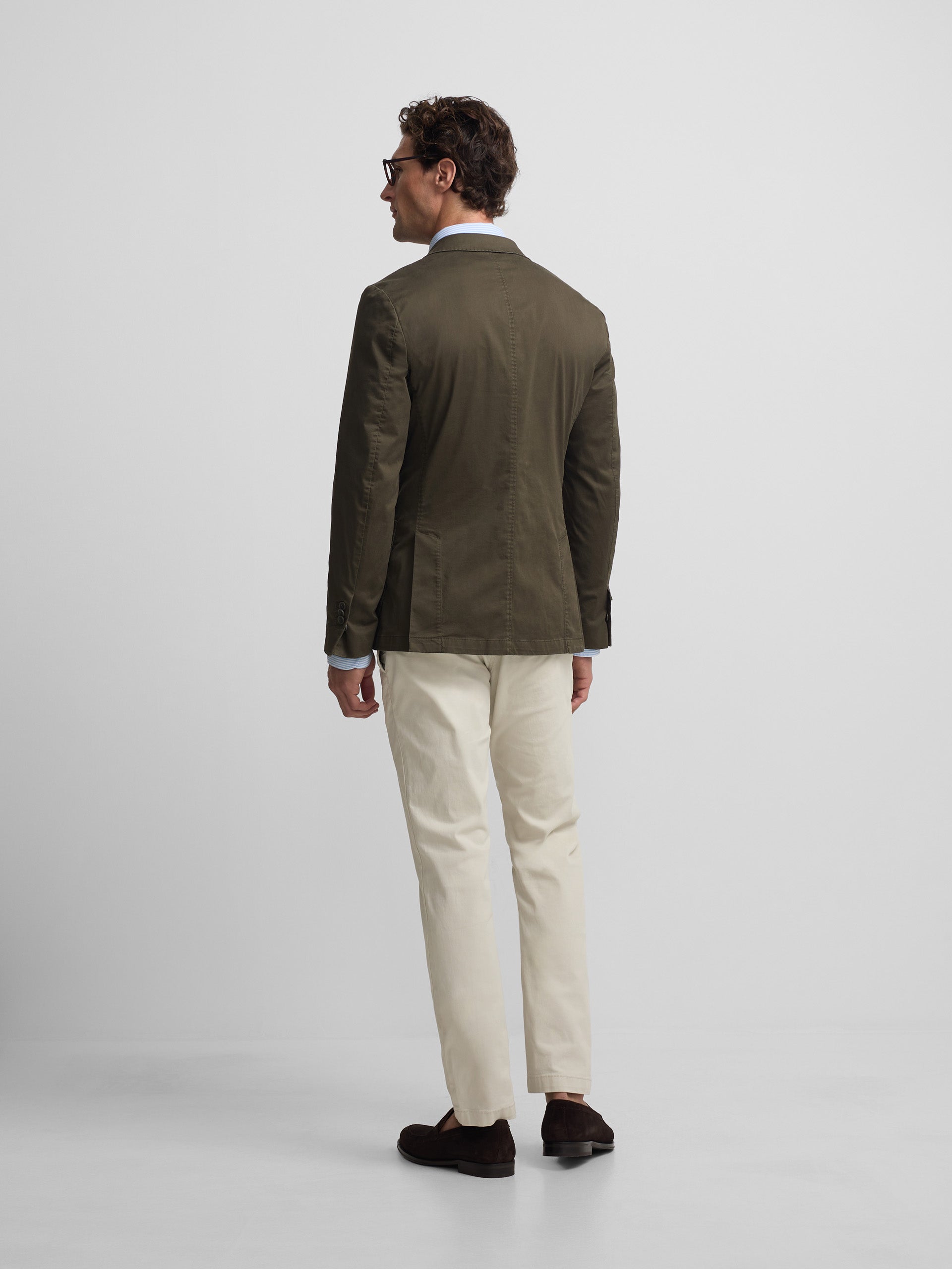 Blazer cruzado casual verde