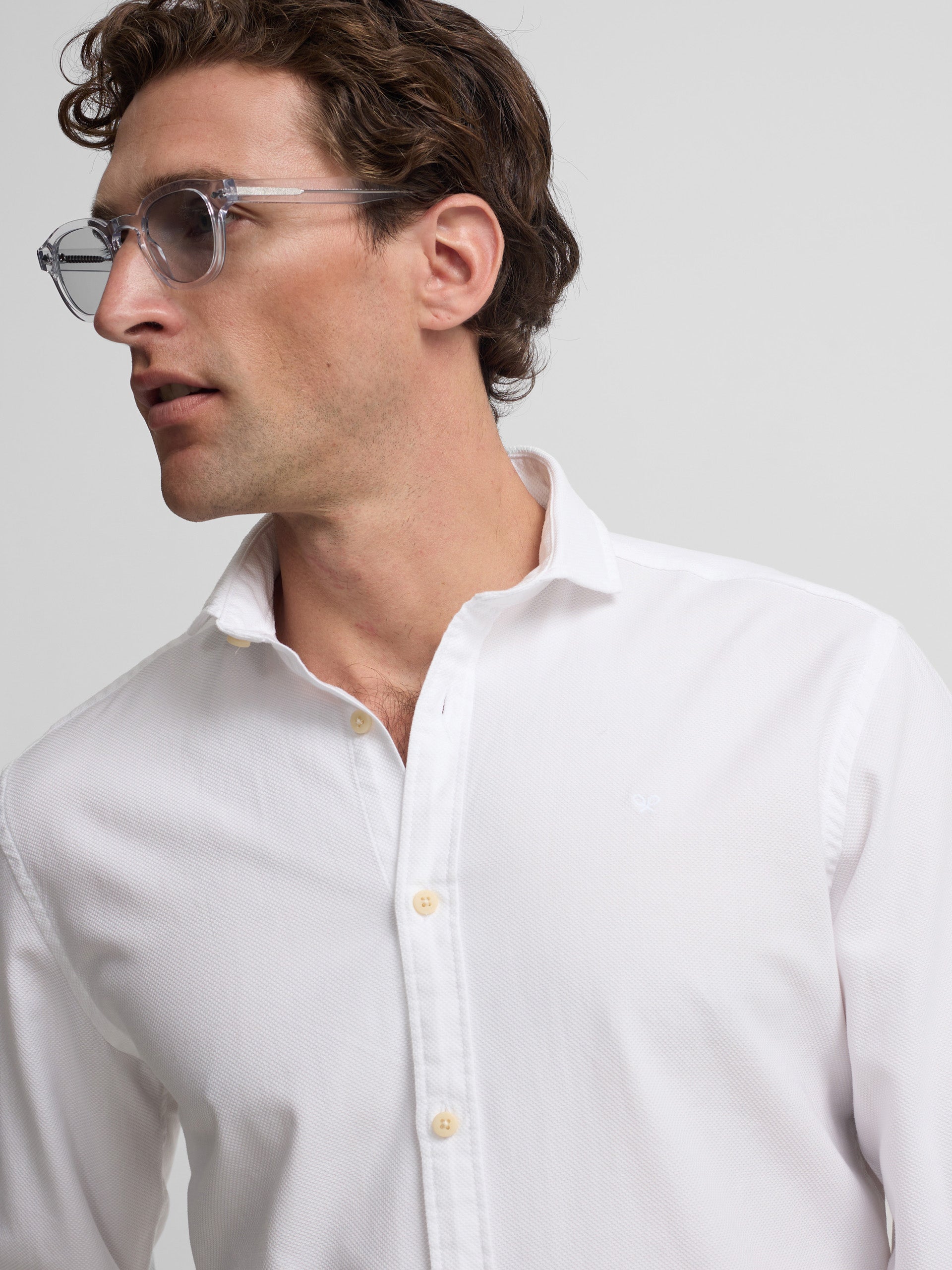 Camisa sport estrutura logo branco