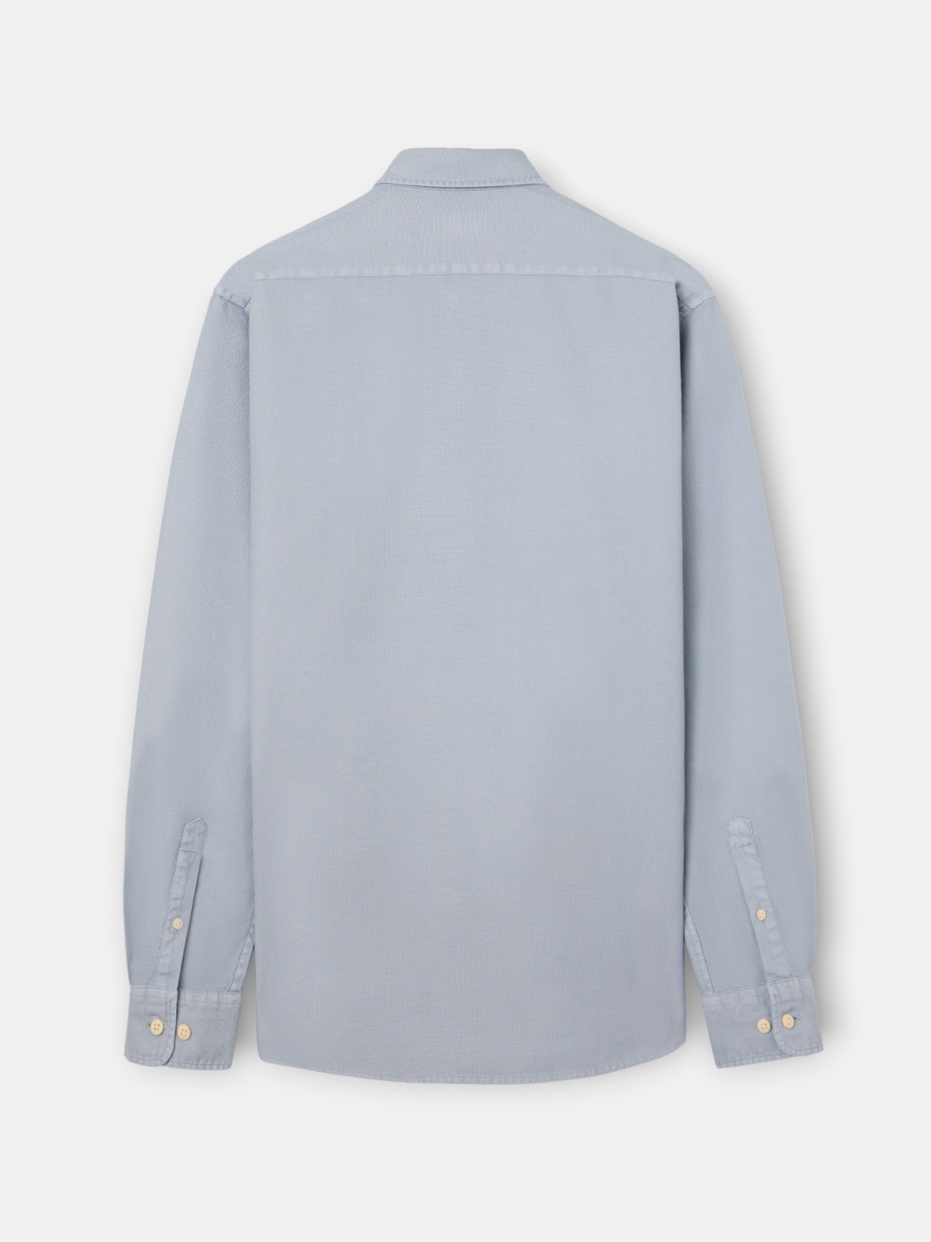 Camisa sport estrutura logótipo azul cinza