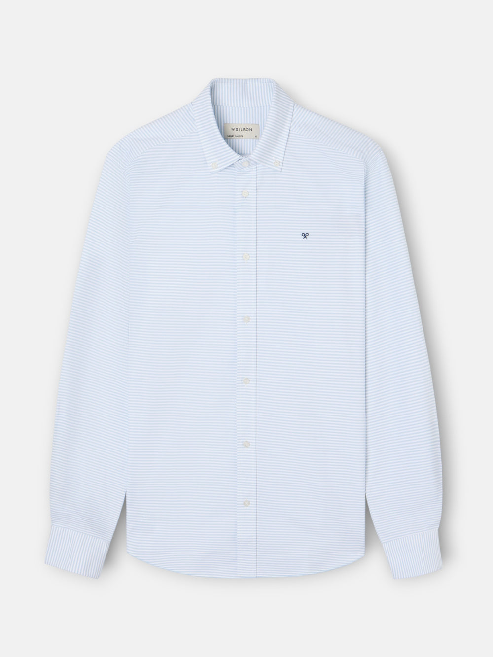 Camisa sport oxford rayas horizontales verdes