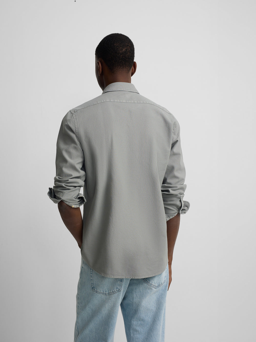 Camisa sport estrutura logótipo verde médio