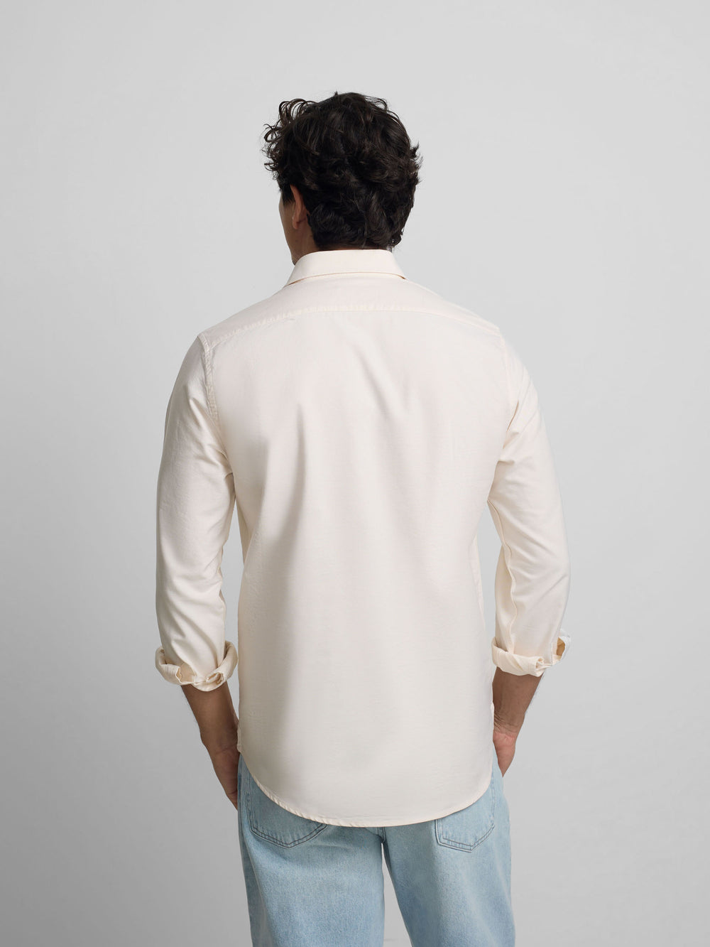 Polera sport oxford amarilla