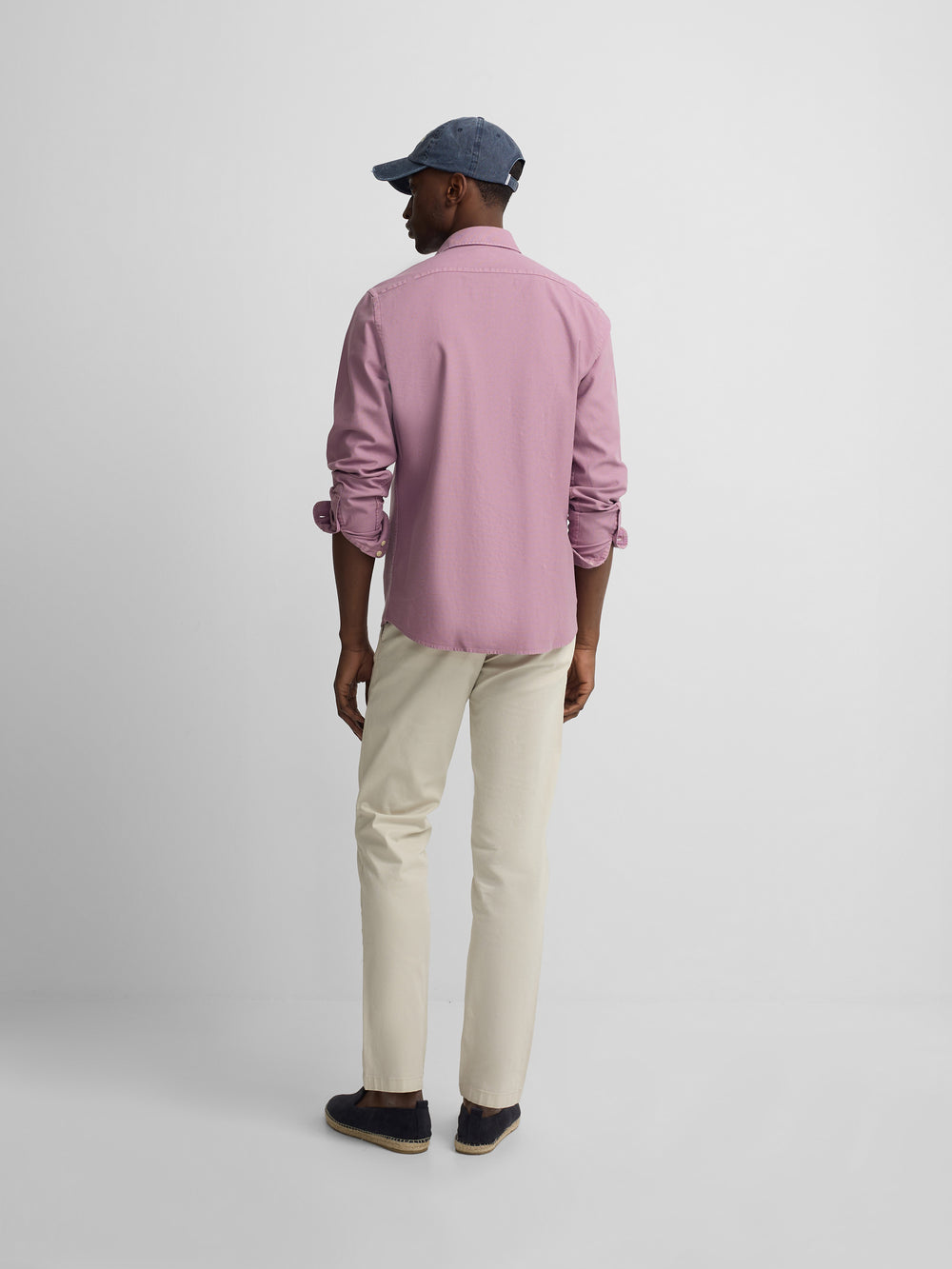 Chemise sport structurée logo violet