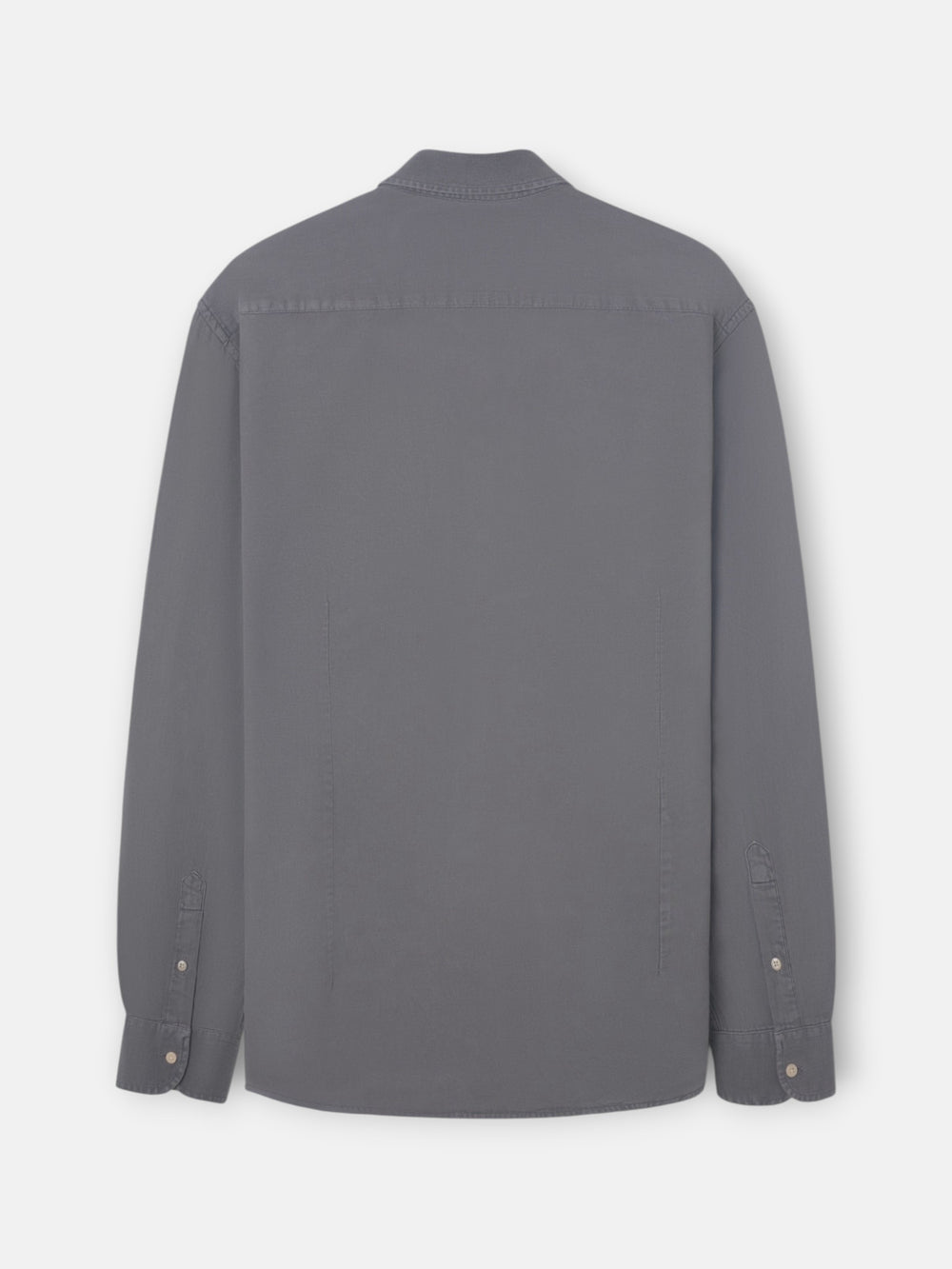 Grey worn pocket sport shirt