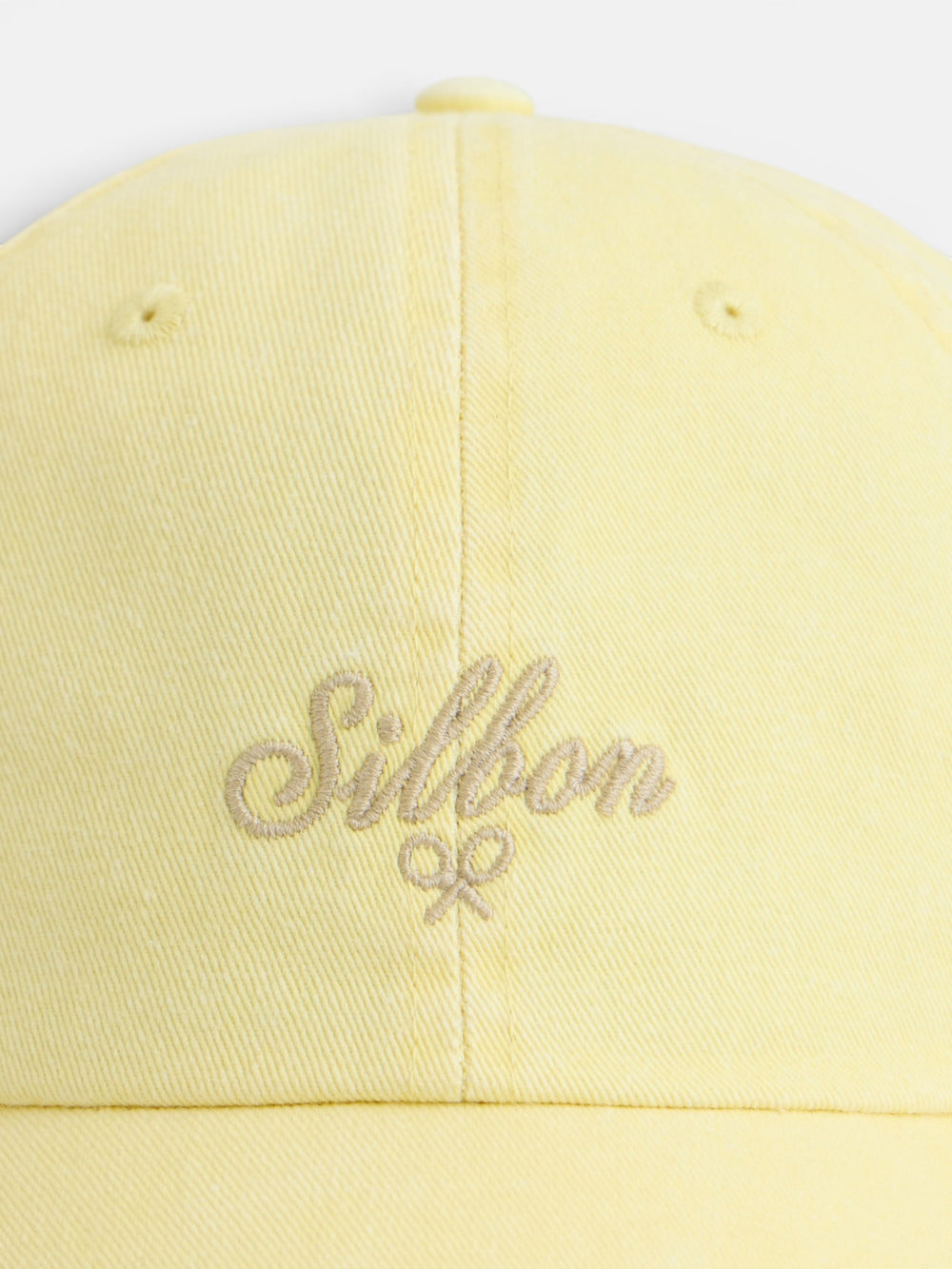 Gorra Silbon estilo denim amarillo
