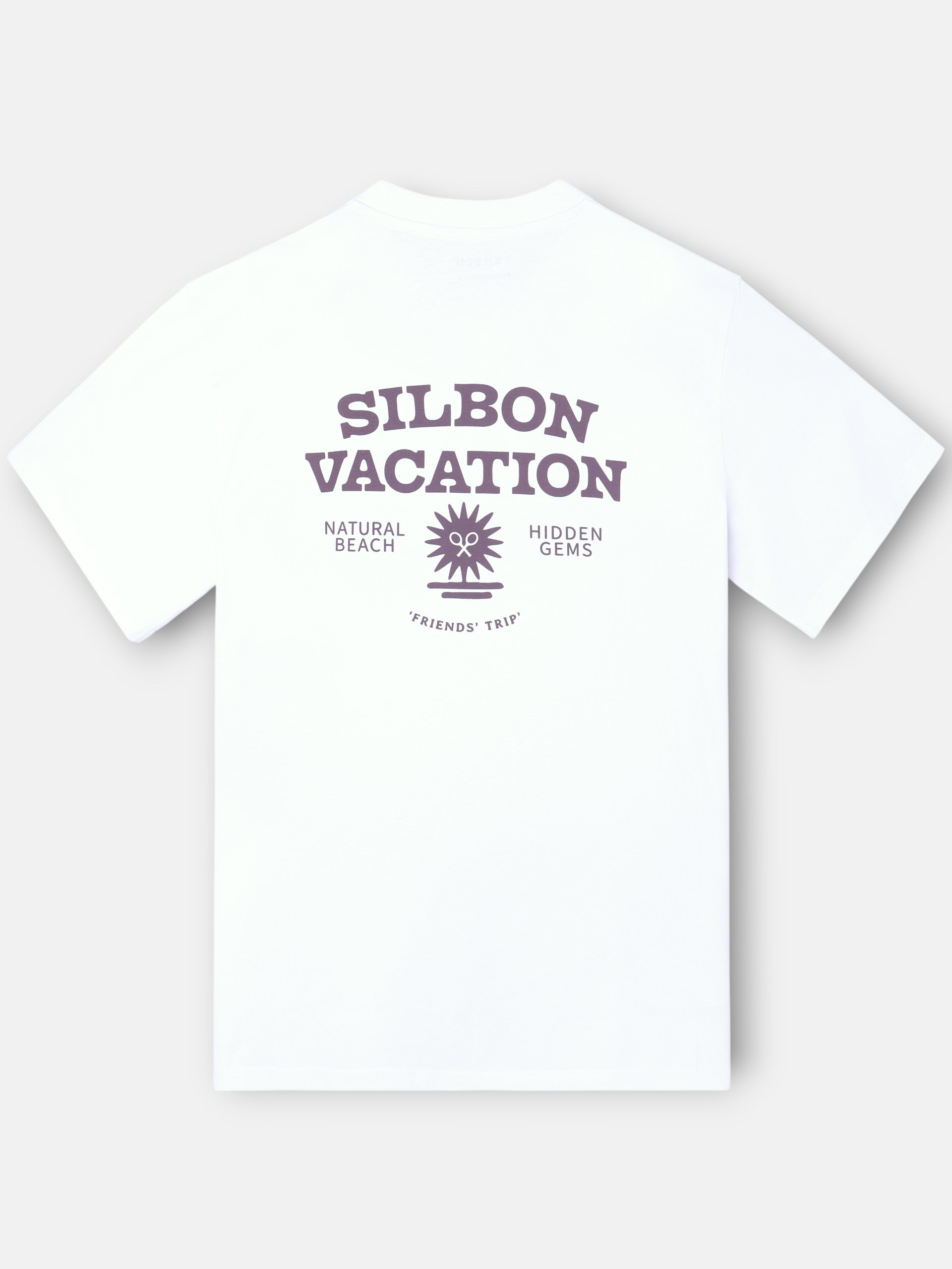Camiseta relaxed fit Silbon vacation blanco
