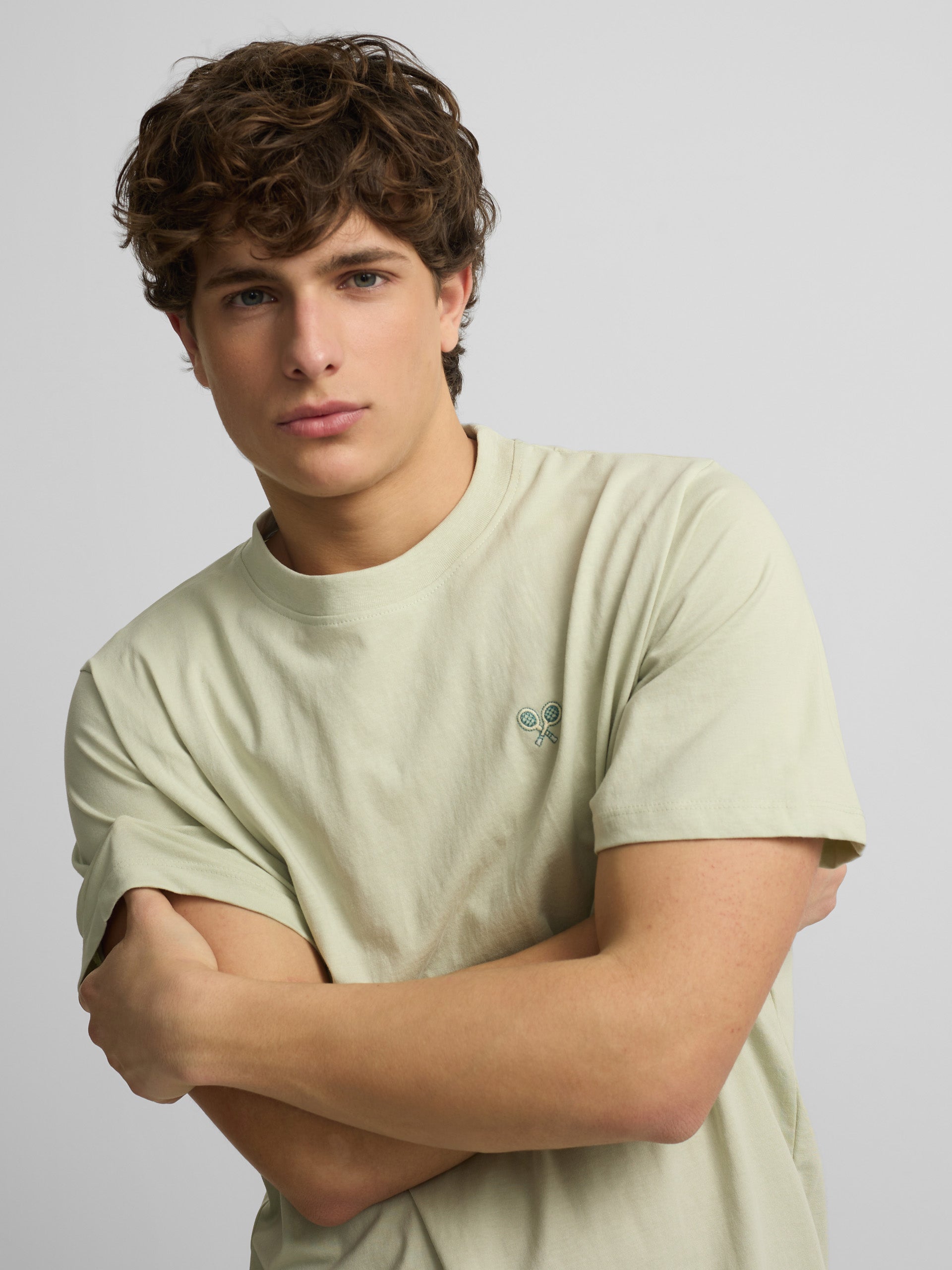 Camiseta apres tennis verde claro