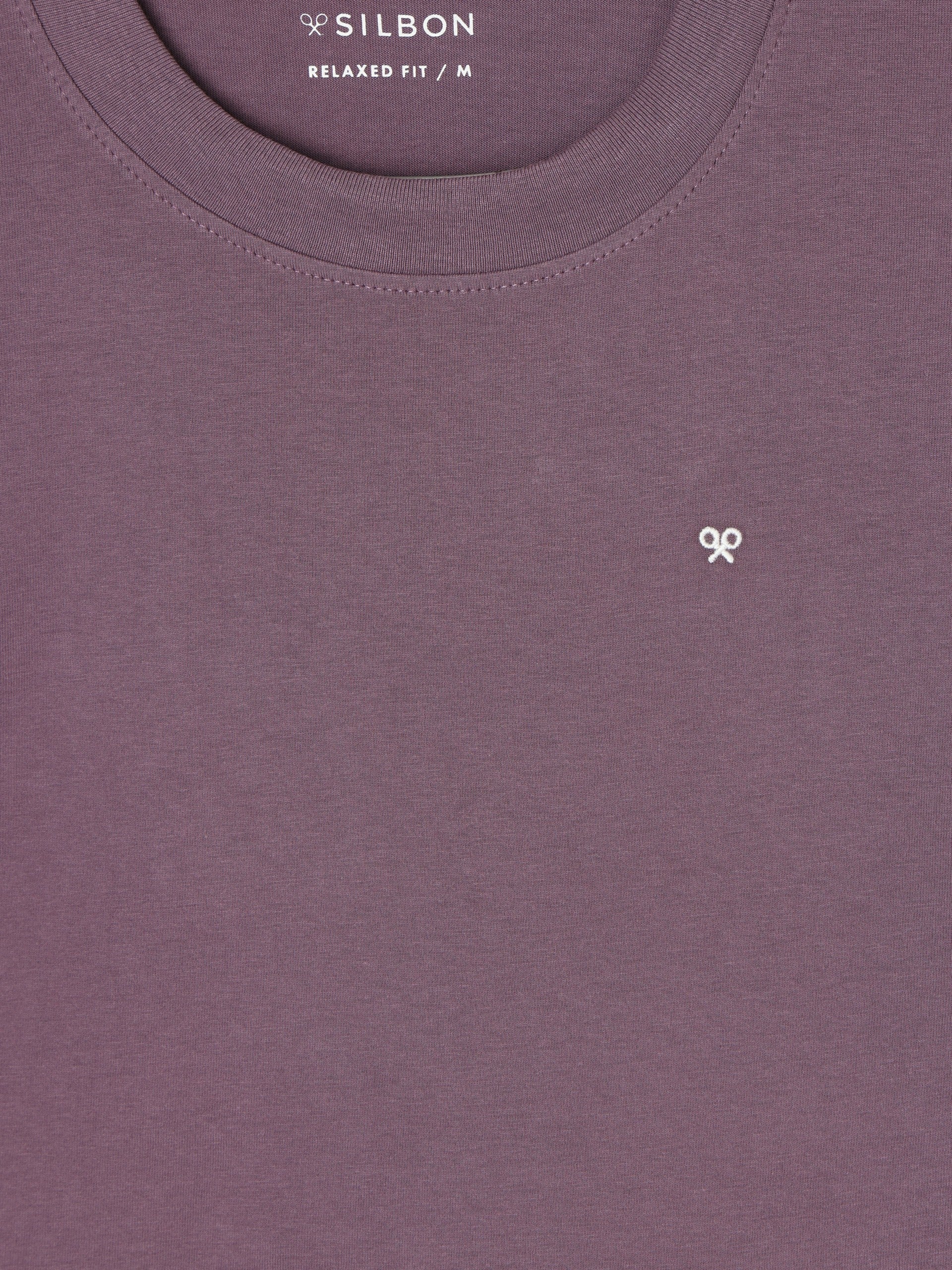 Camiseta relaxed fit Silbon vacation purpura