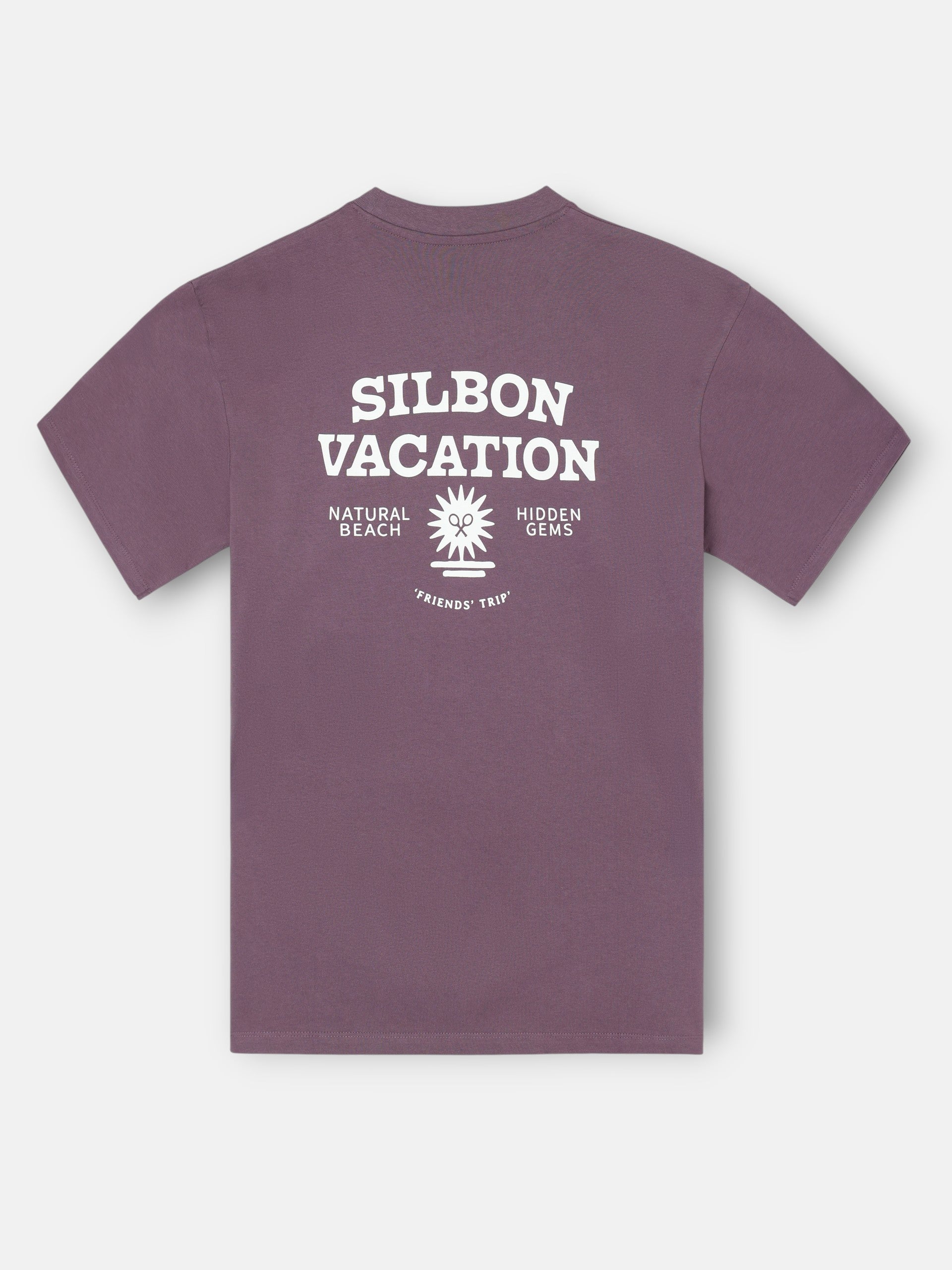 Camiseta relaxed fit Silbon vacation purpura