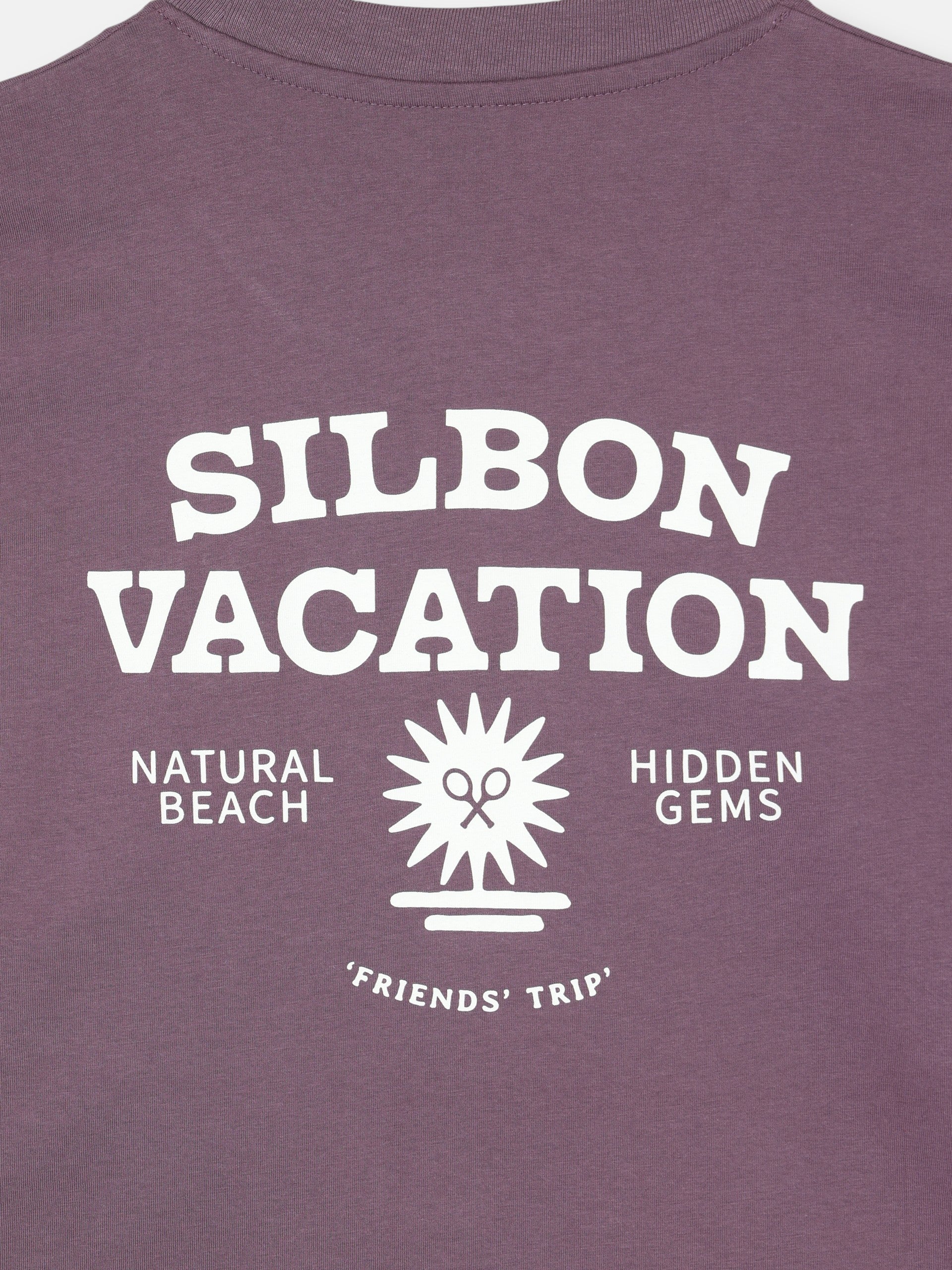 Camiseta relaxed fit Silbon vacation purpura