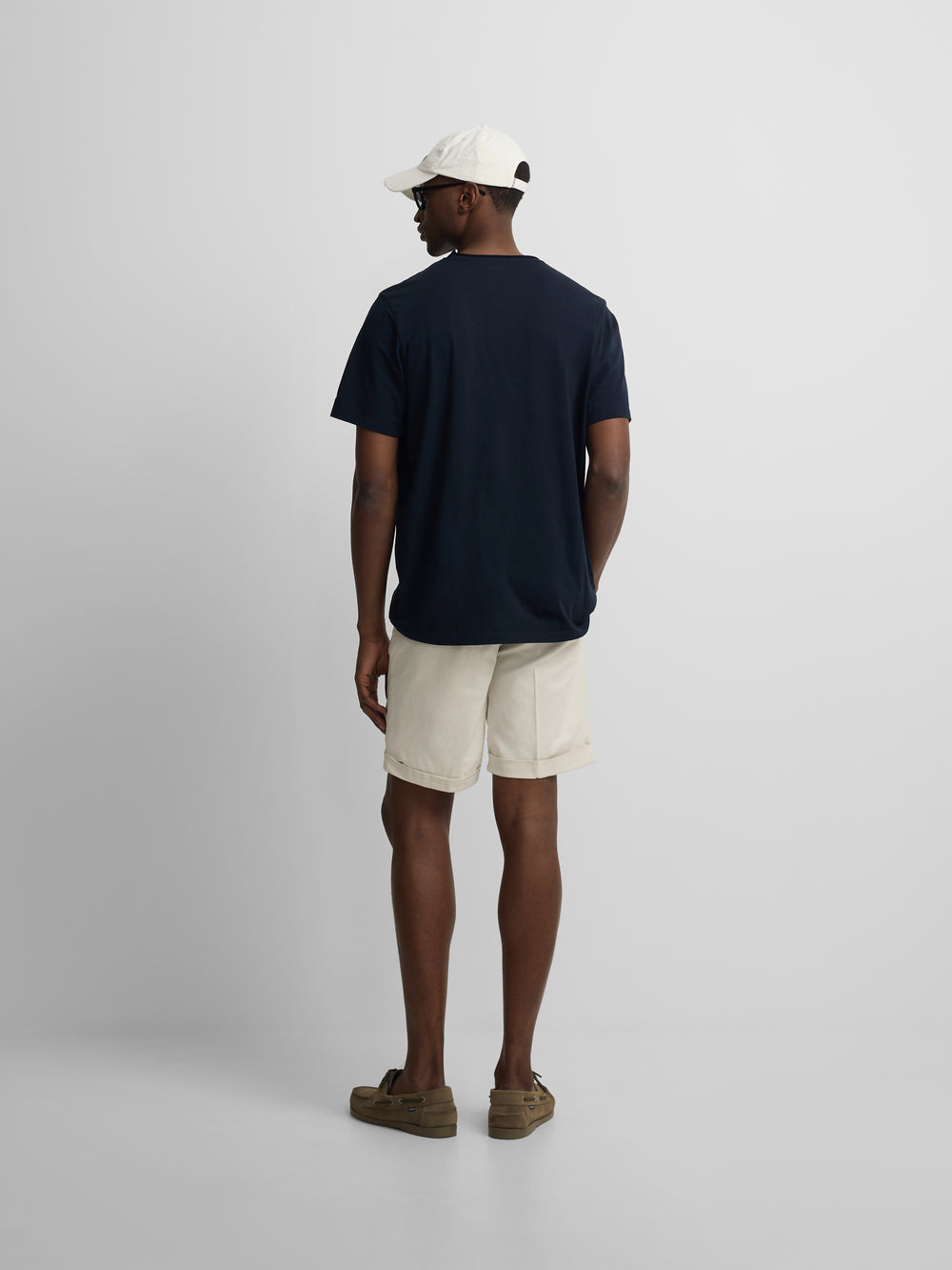 T-shirt col roulé bleu marine