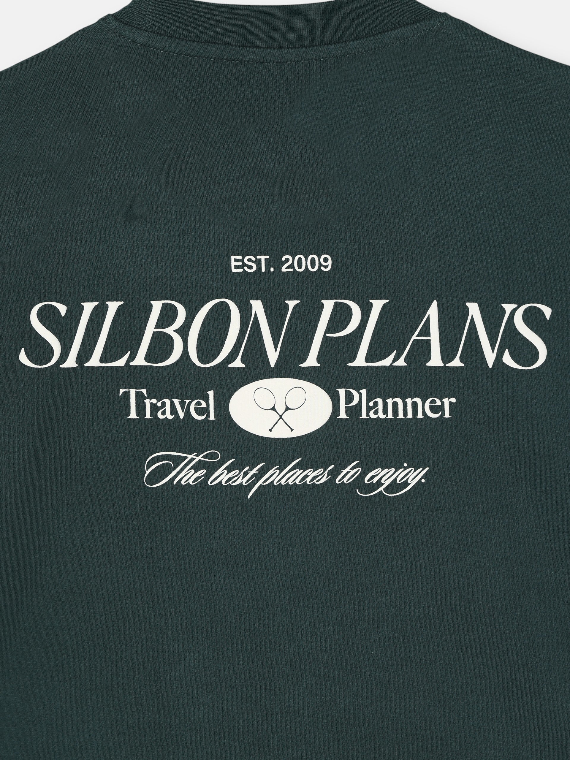 Camiseta special fit silbon plans verde oscuro