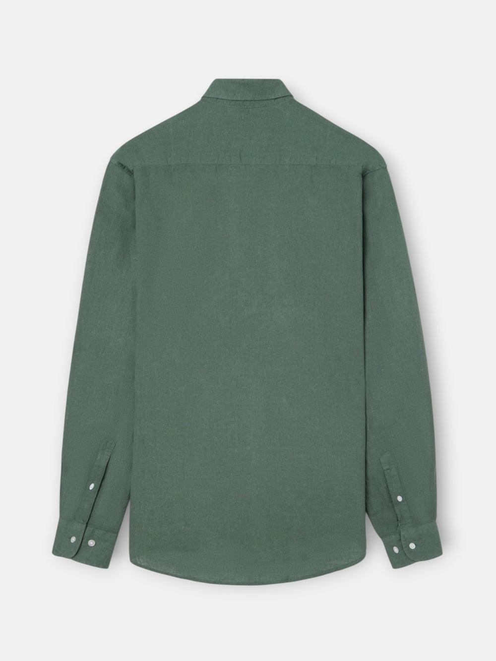 Polo desportivo de linho verde escuro