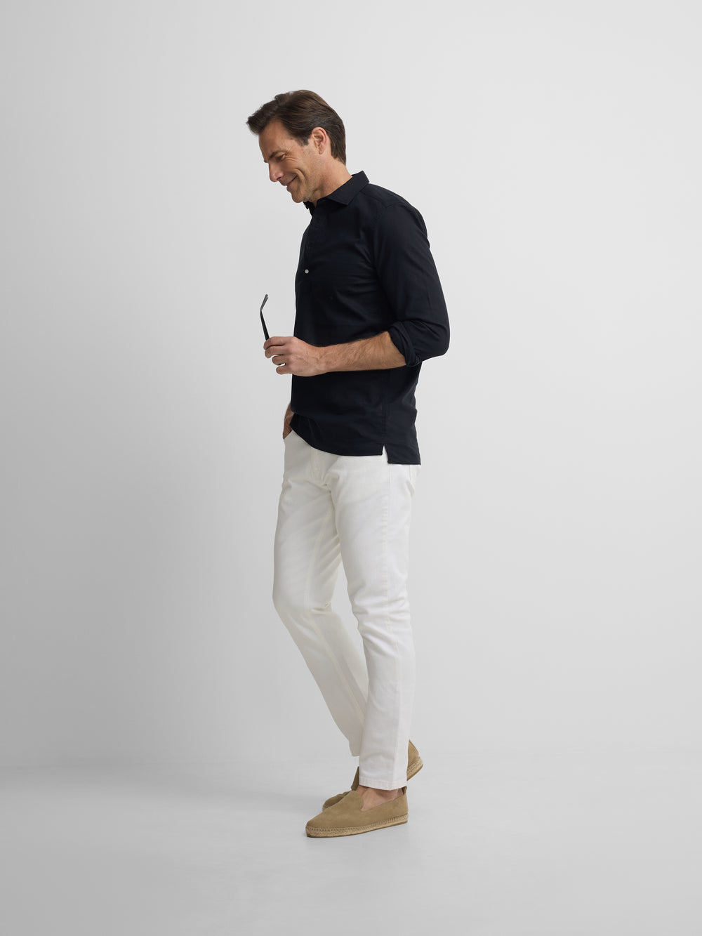 Polera sport lino negro