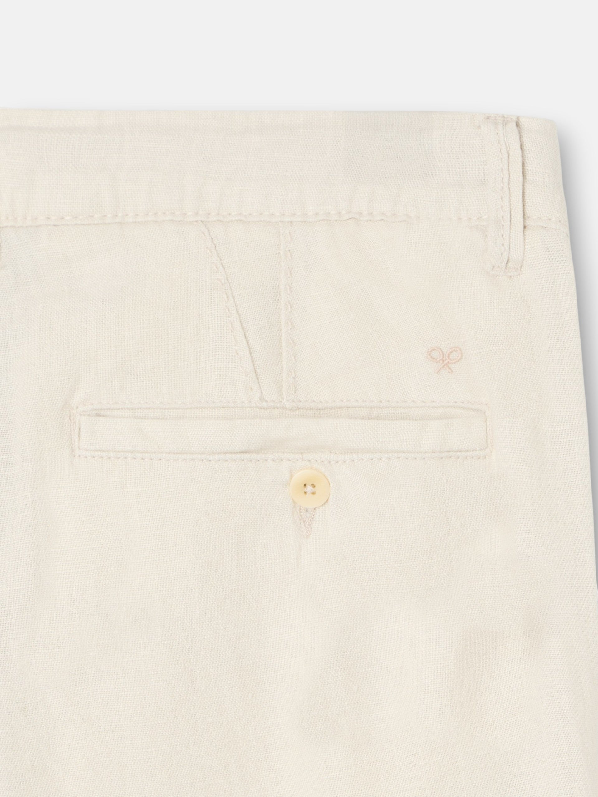 Pantalon cargo sport en lin pierre