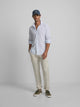 Pantalon cargo sport en lin pierre
