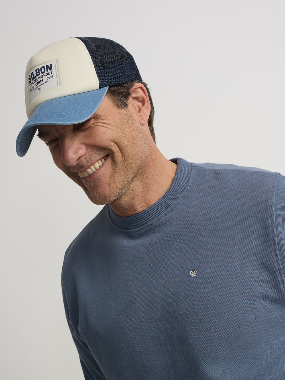 Sudadera raqueta etnica azul indigo