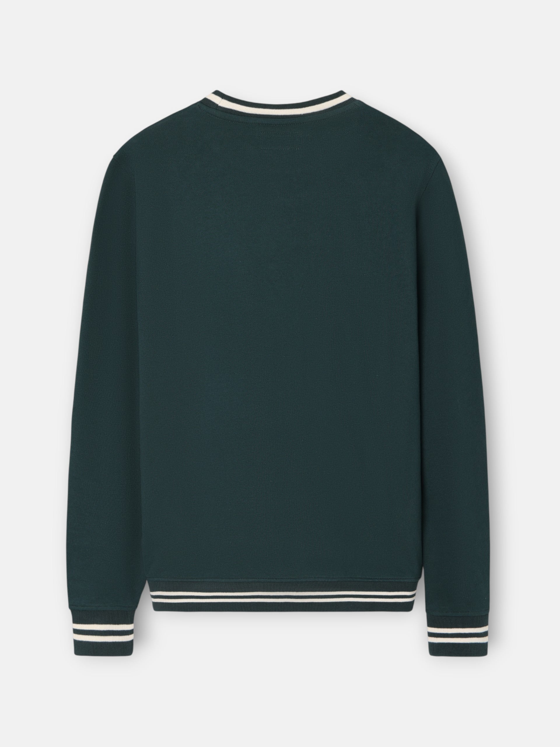 Sudadera ribs retro verde oscuro