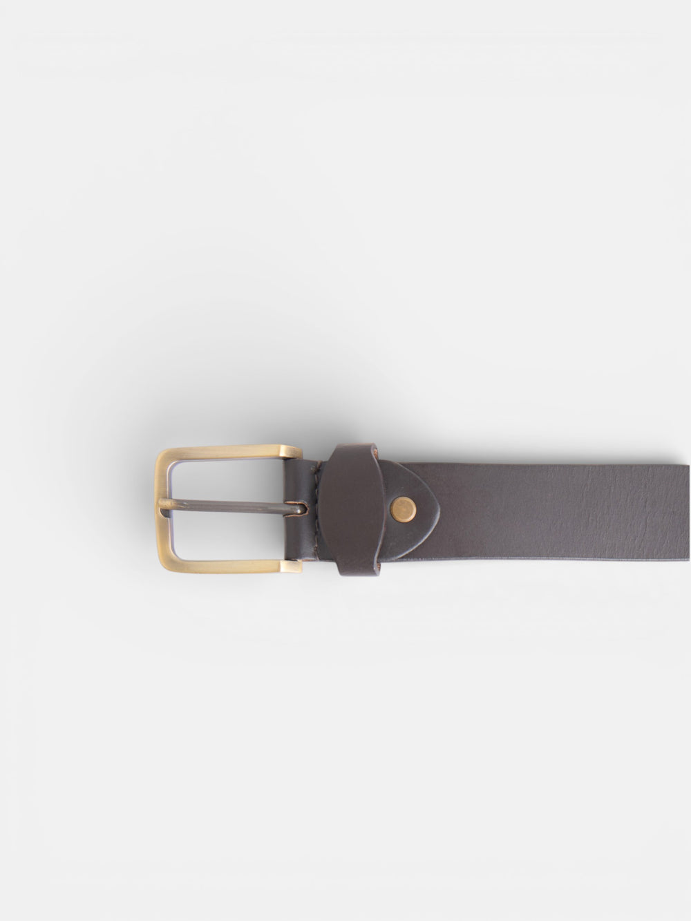 Ceinture en cuir argentin tricolore marron