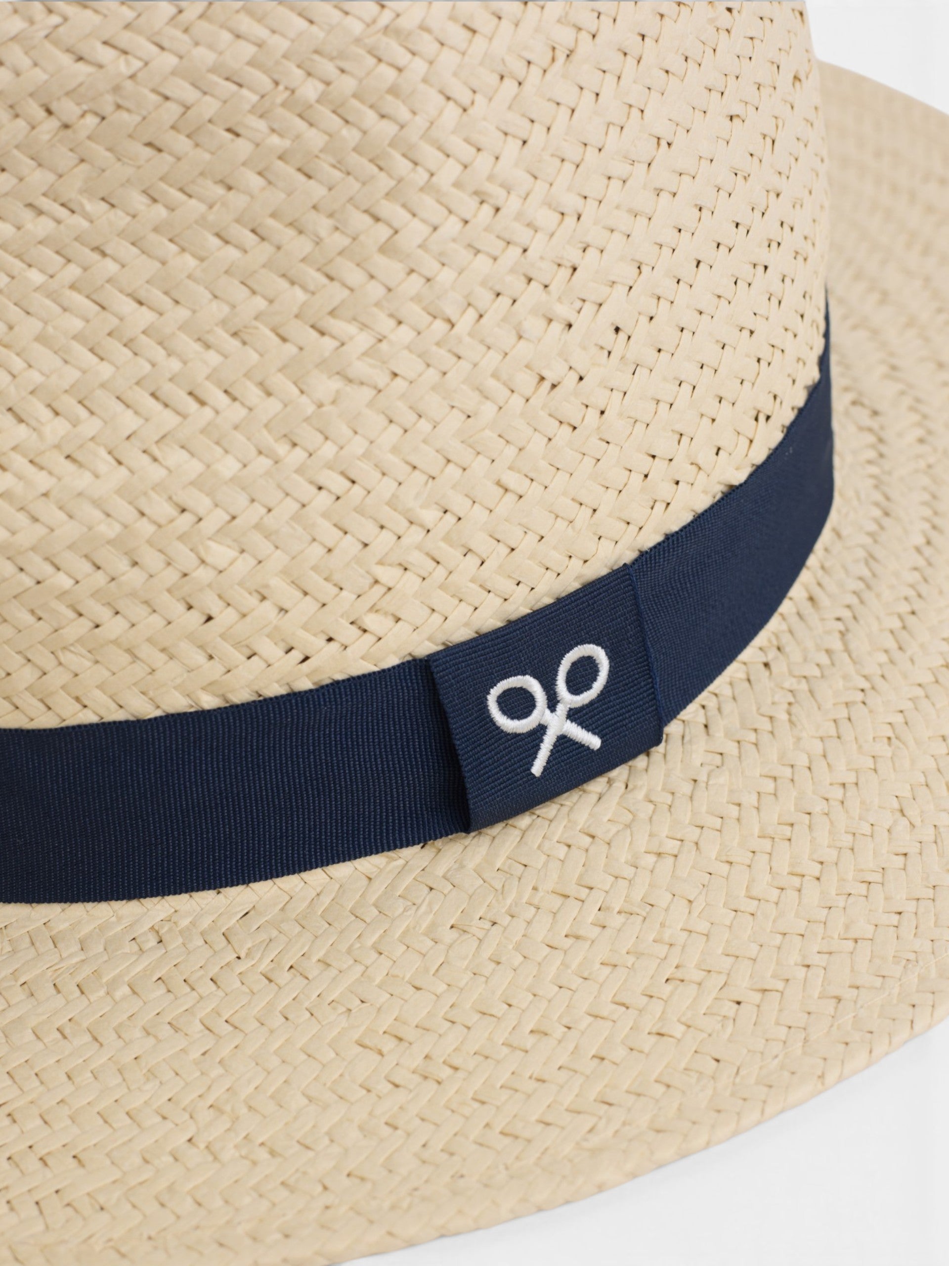 Sombrero cinta azul marino