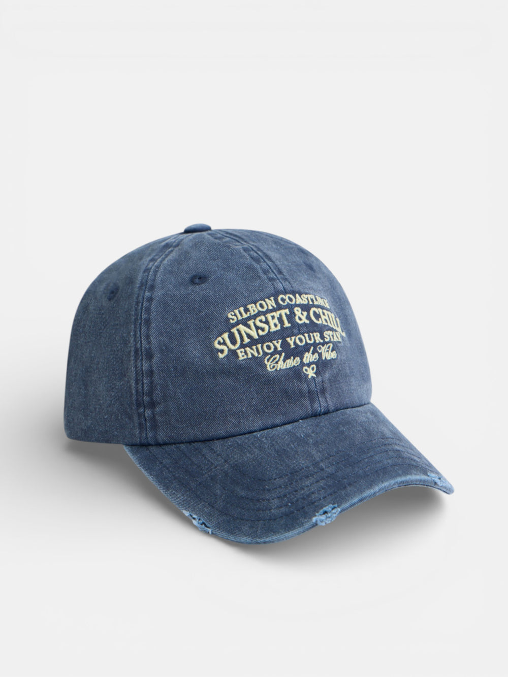 Boné sunset denim azul-marinho
