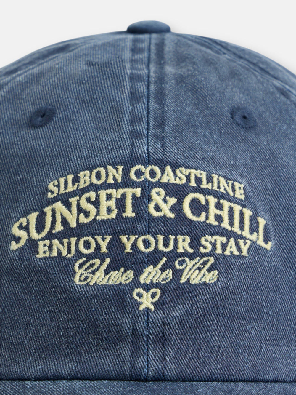 Boné sunset denim azul-marinho