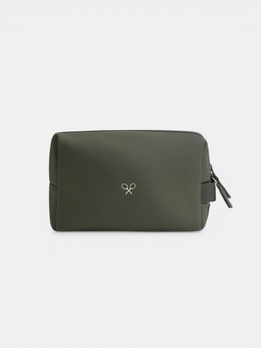 Green waterproof toiletry bag