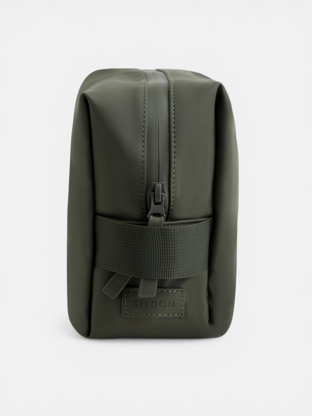Green waterproof toiletry bag