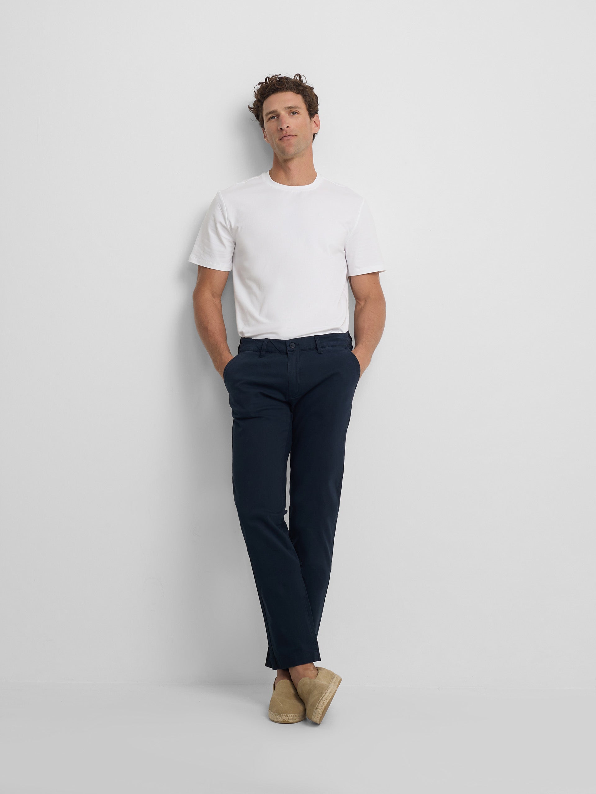 T-shirt slim fit business blanche