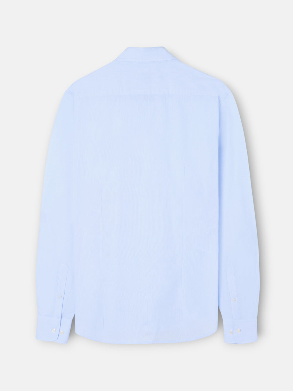 Camisa sport clássica multirriscas azul-claro