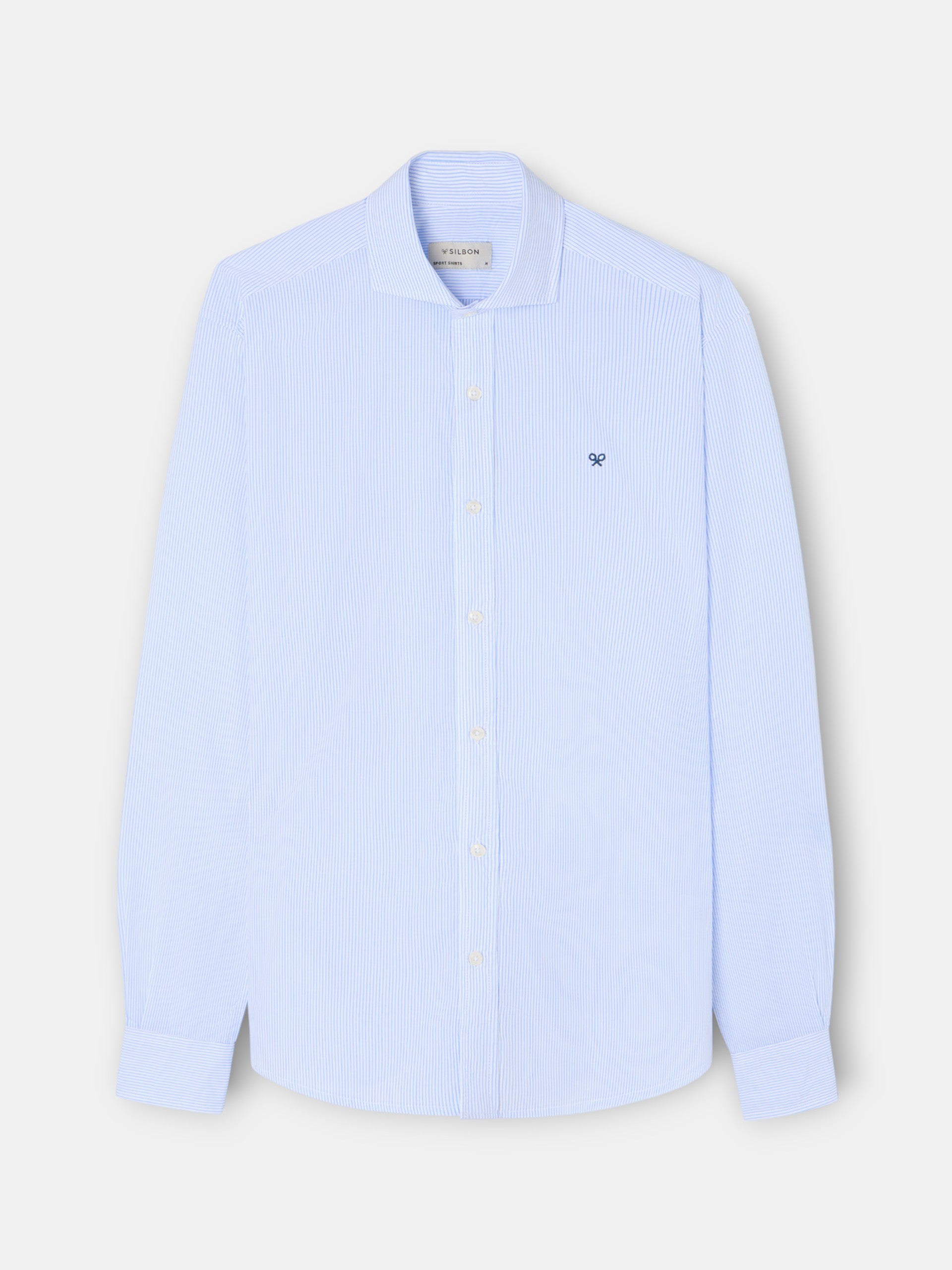 Classic blue striped sport shirt