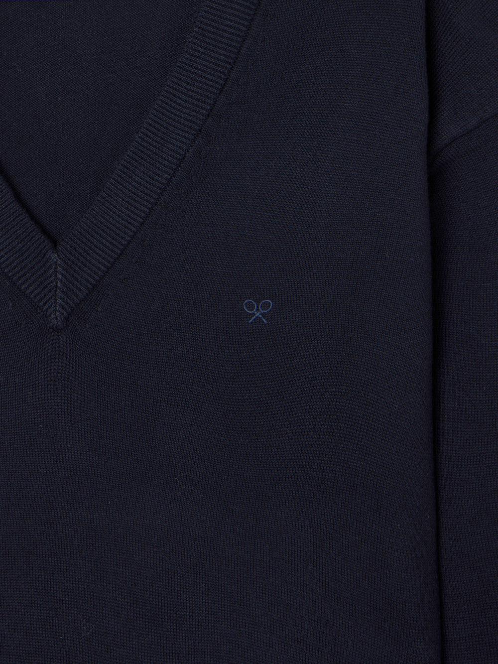 Jersey cuello pico business azul marino