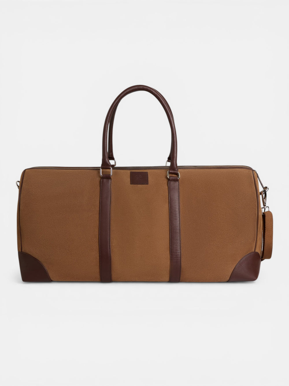 Sac de voyage en cuir business marron foncé