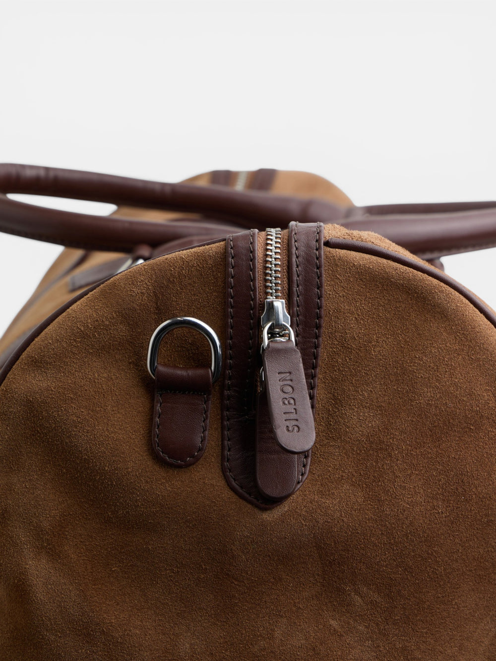 Sac de voyage en cuir business marron foncé