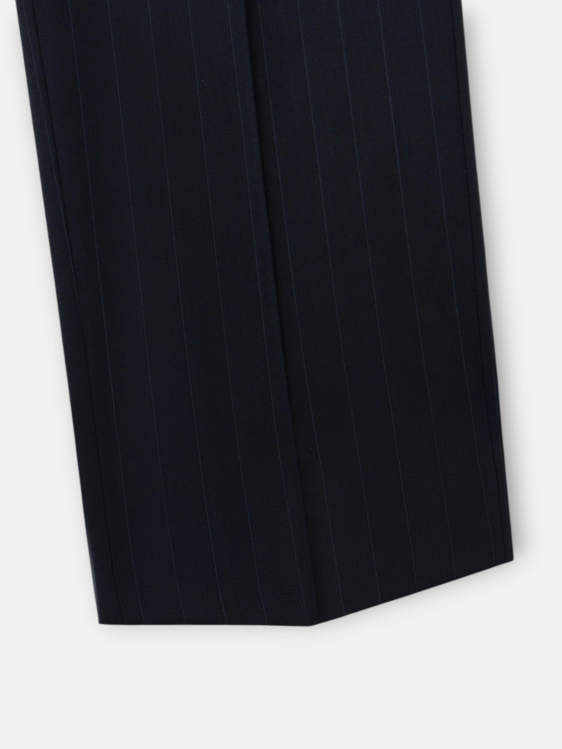 Pantalon de costume à rayures diplomatiques bleu marine