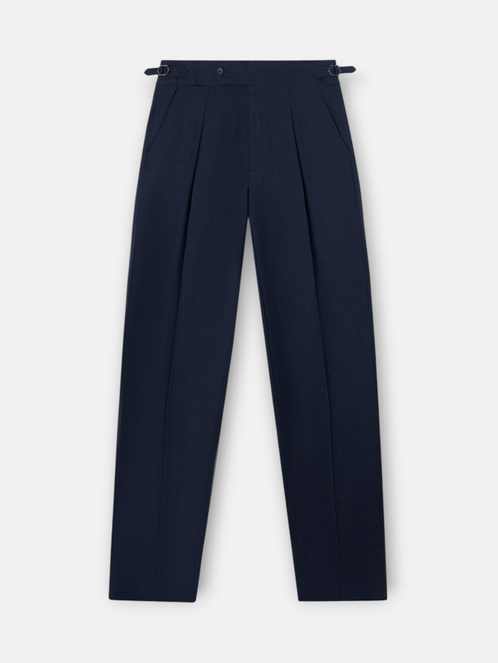 Pantalon habillé à pinces bleu moyen