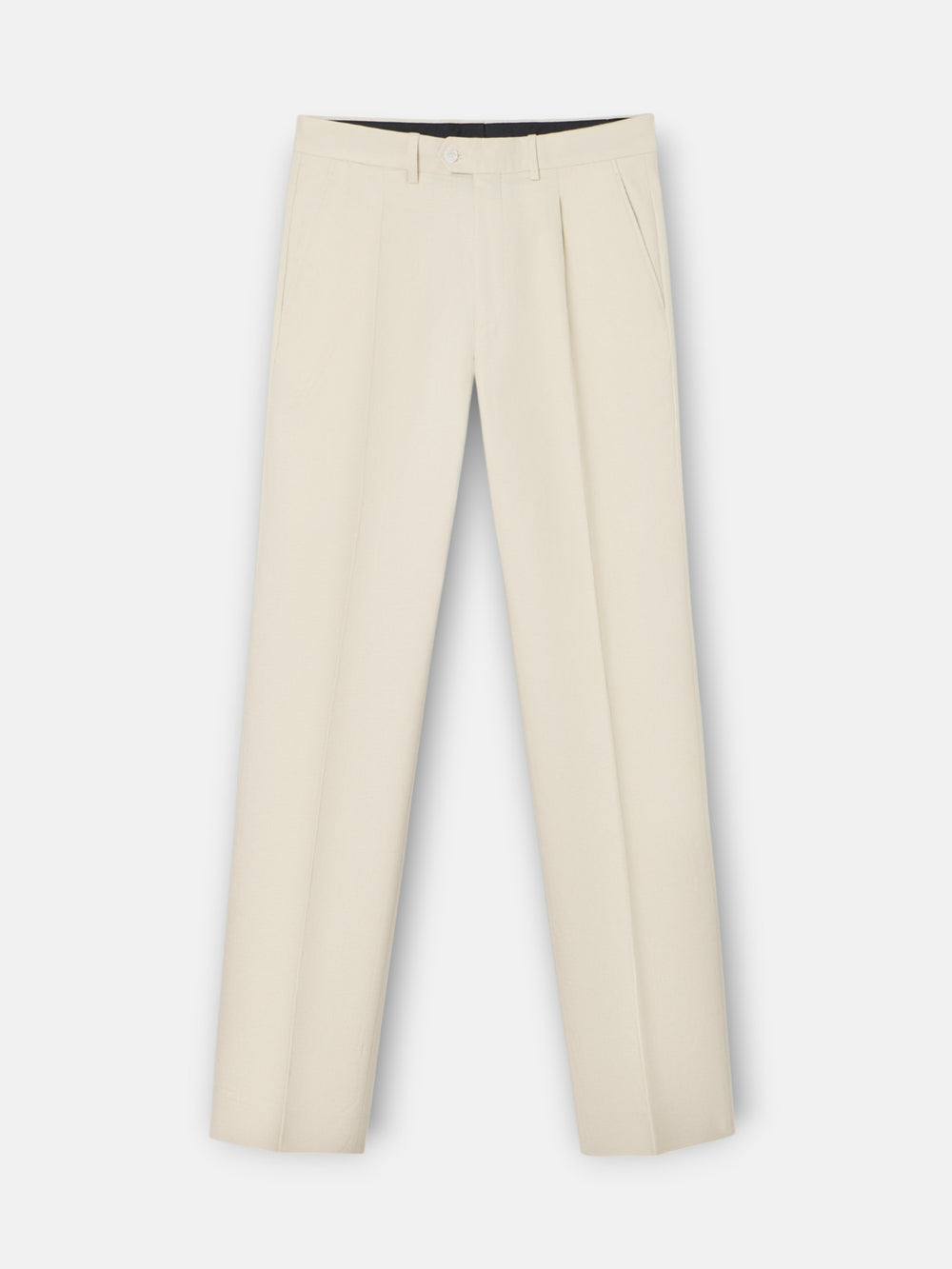 Pantalon traje unique lino piedra