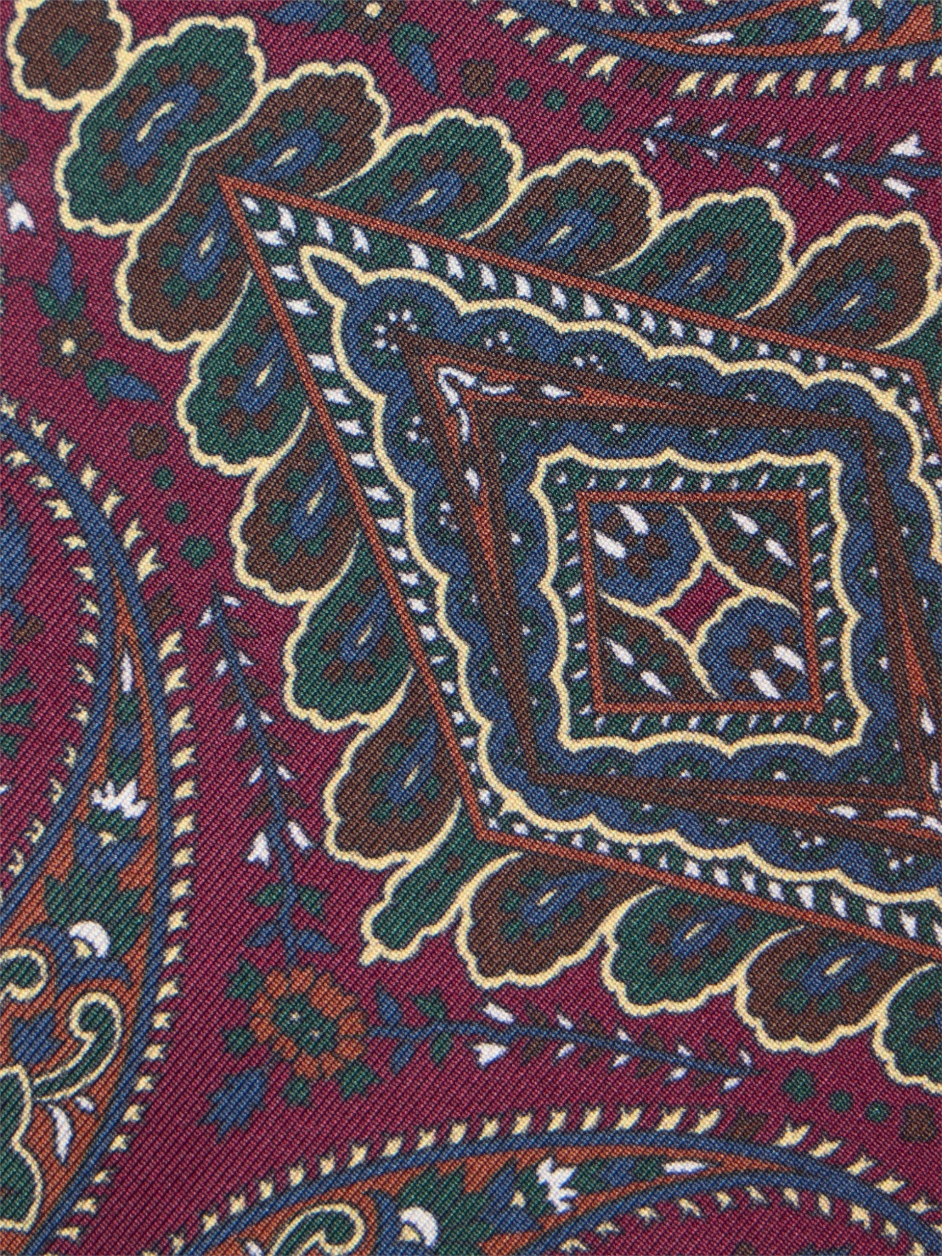 Pañuelo paisley burdeos