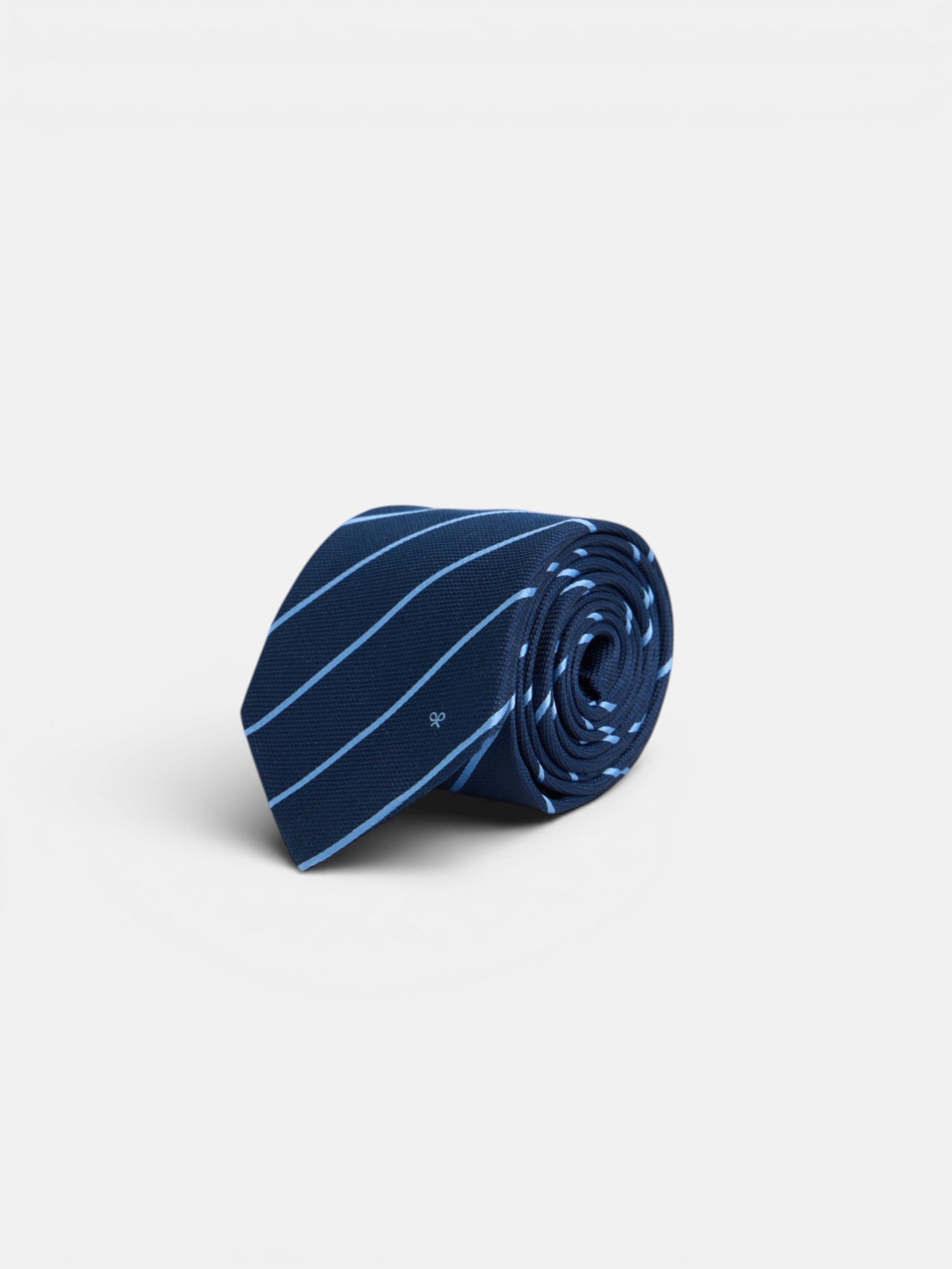 Corbata mini raya azul marino