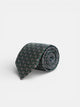 Cravate motif fleur verte