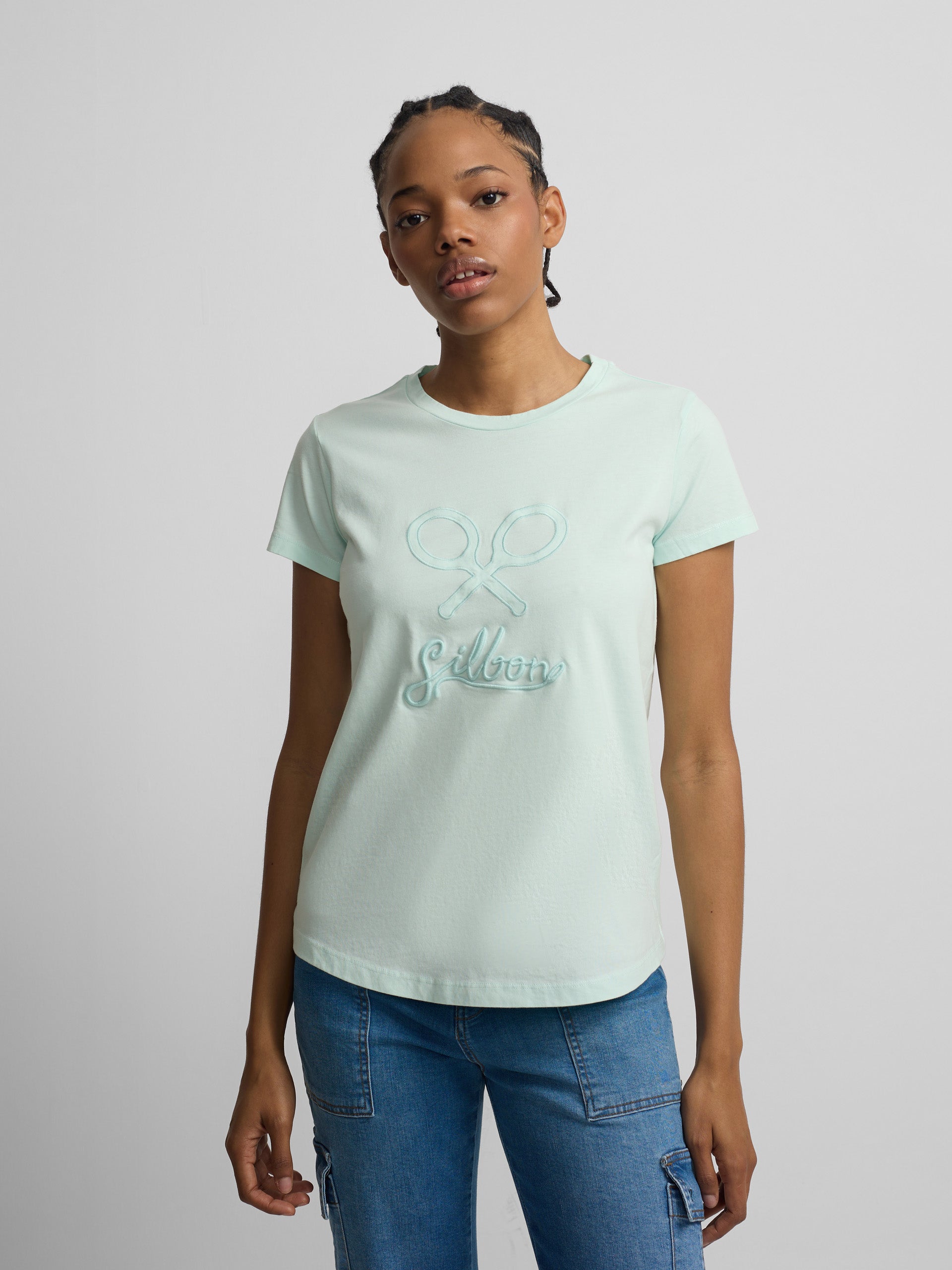 Camisola clássica verde mulher
