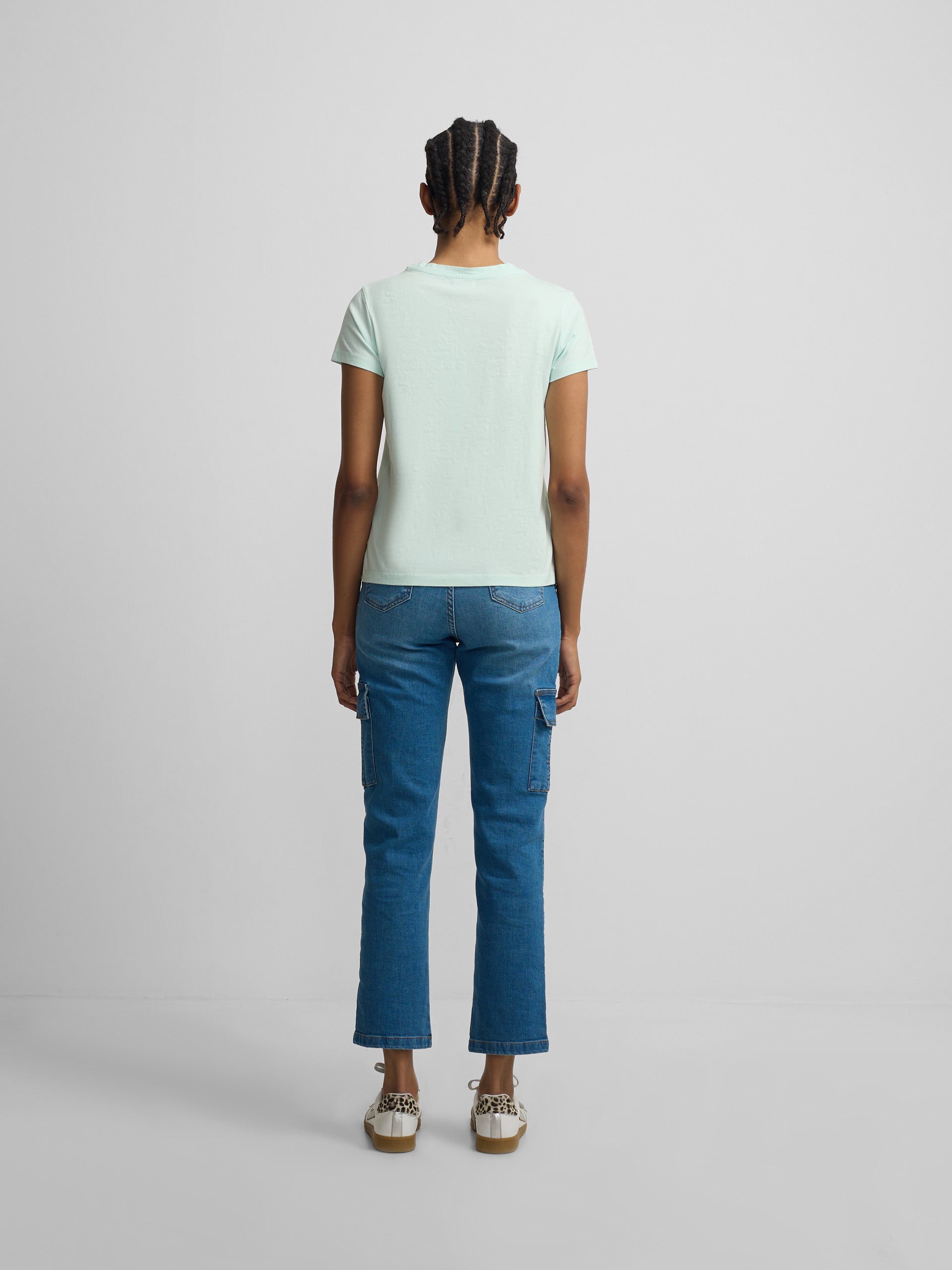 Camisola clássica verde mulher