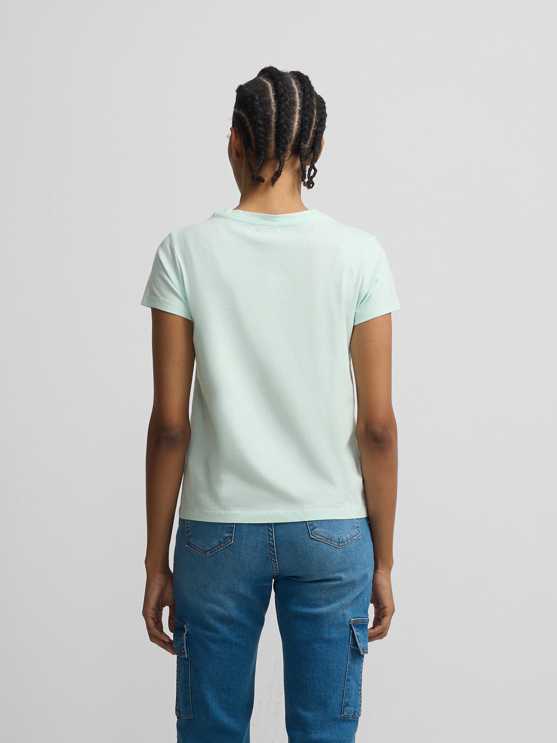 Camisola clássica verde mulher