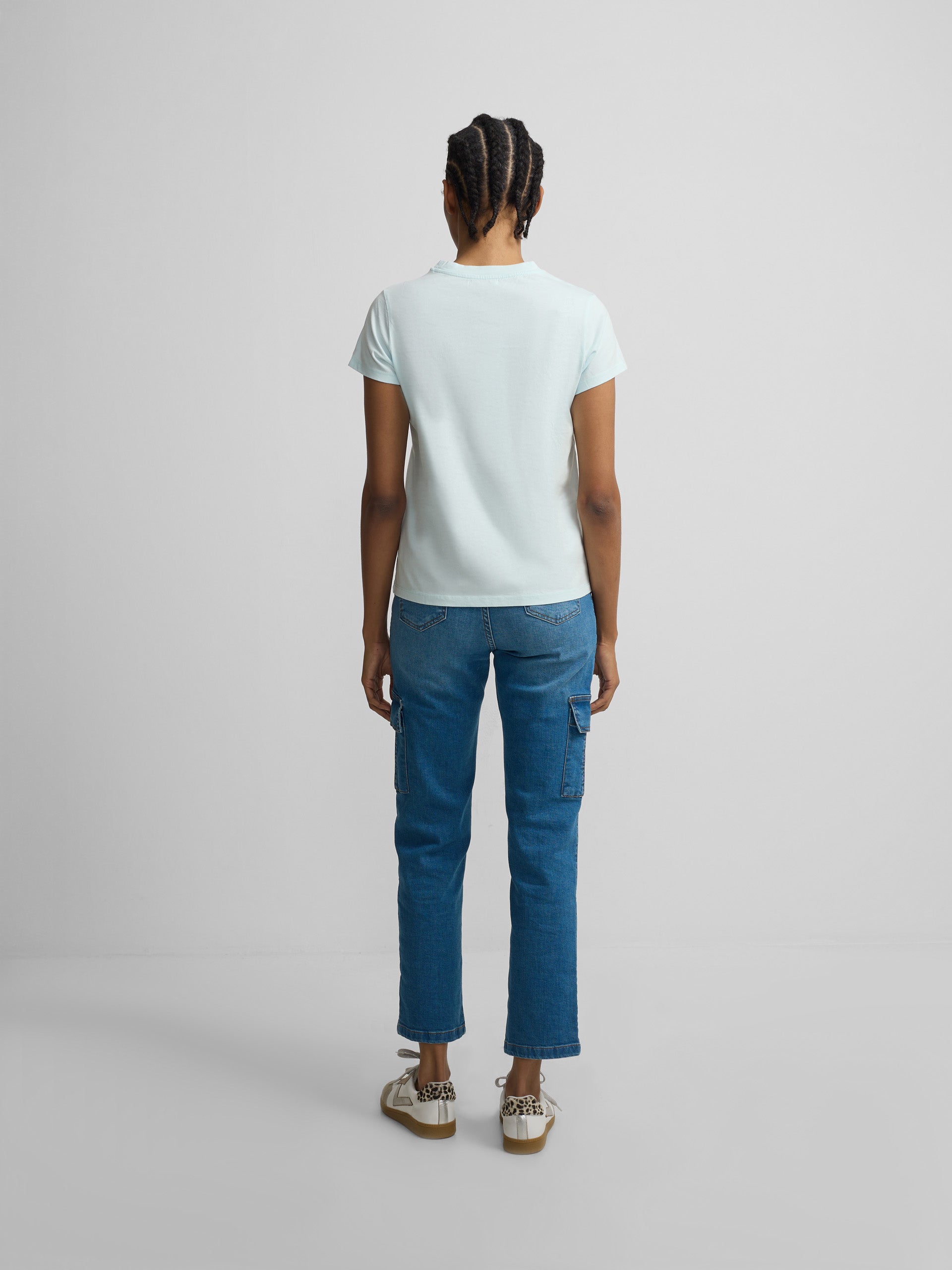 Camiseta woman clasica raqueta verde