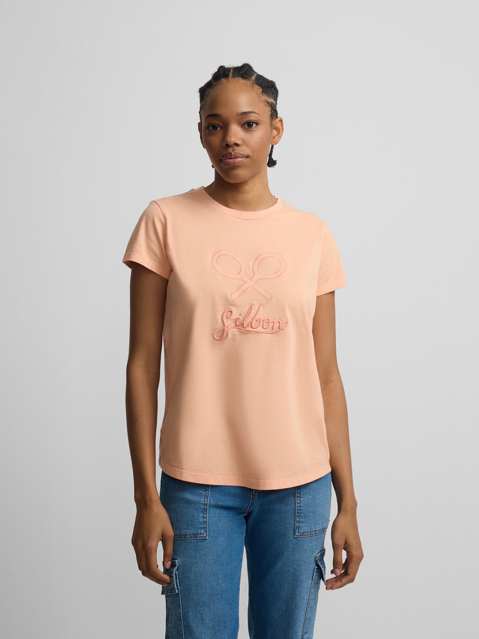 T-shirt femme classique orange