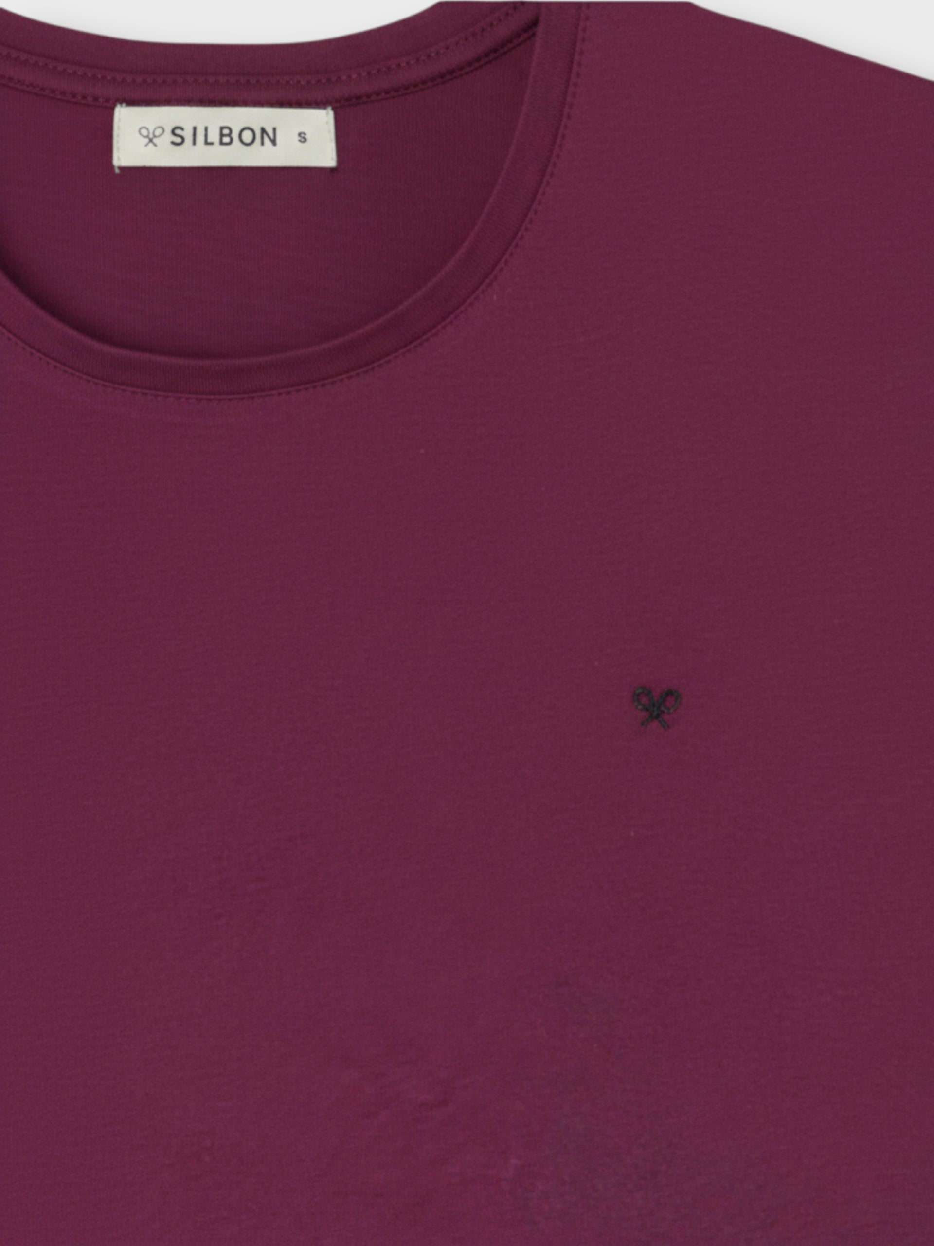 Women's burgundy sun t-shirt