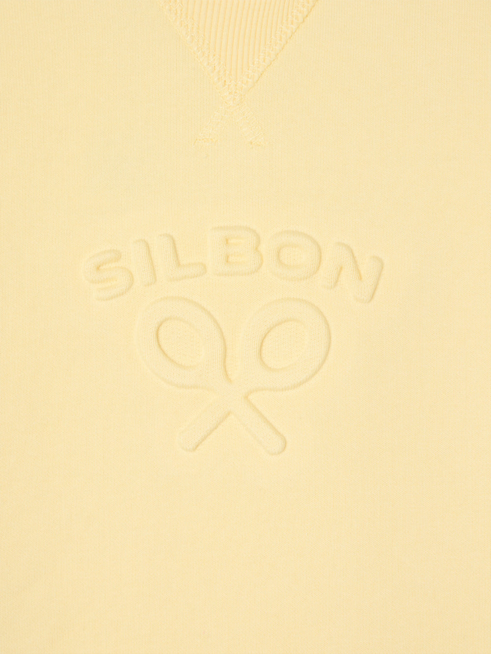 Sweat-shirt femme Silbon classique jaune