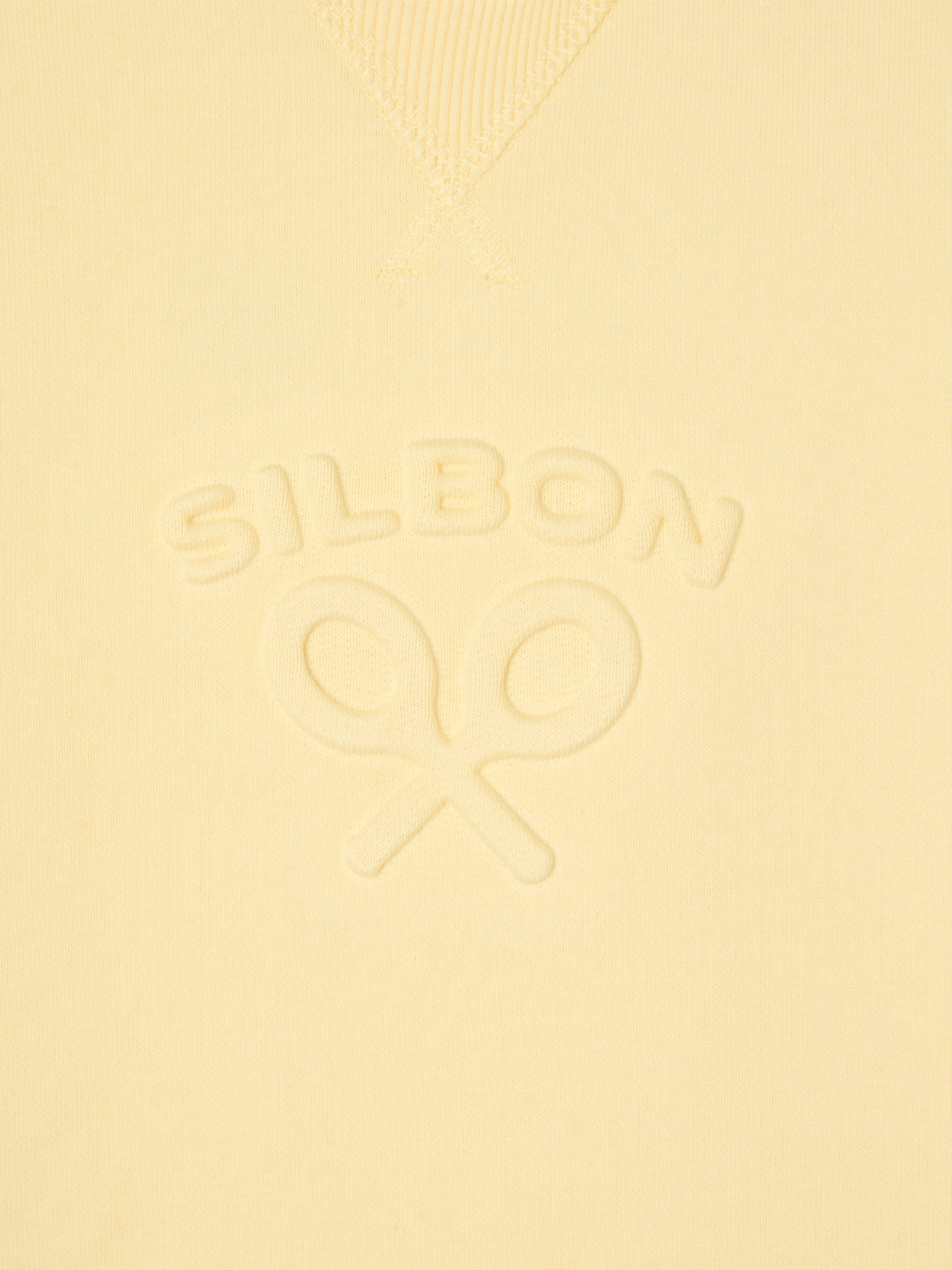 Sweat-shirt femme Silbon classique jaune